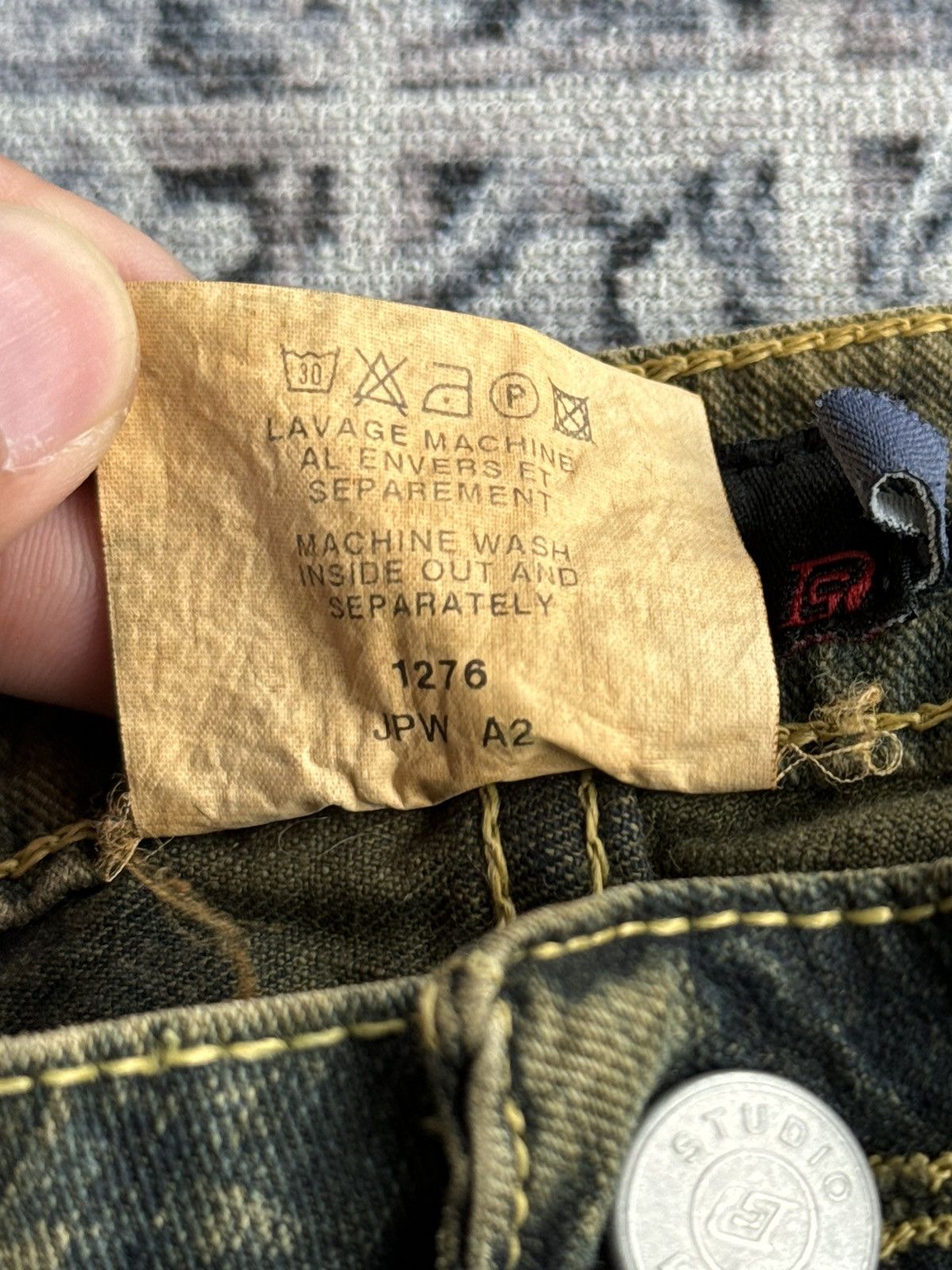 Tornado Mart Denim Studio Acid Washed Punk Flared Denim / ifsixwasnine Size US 30 / EU 46 - 10 Thumbnail