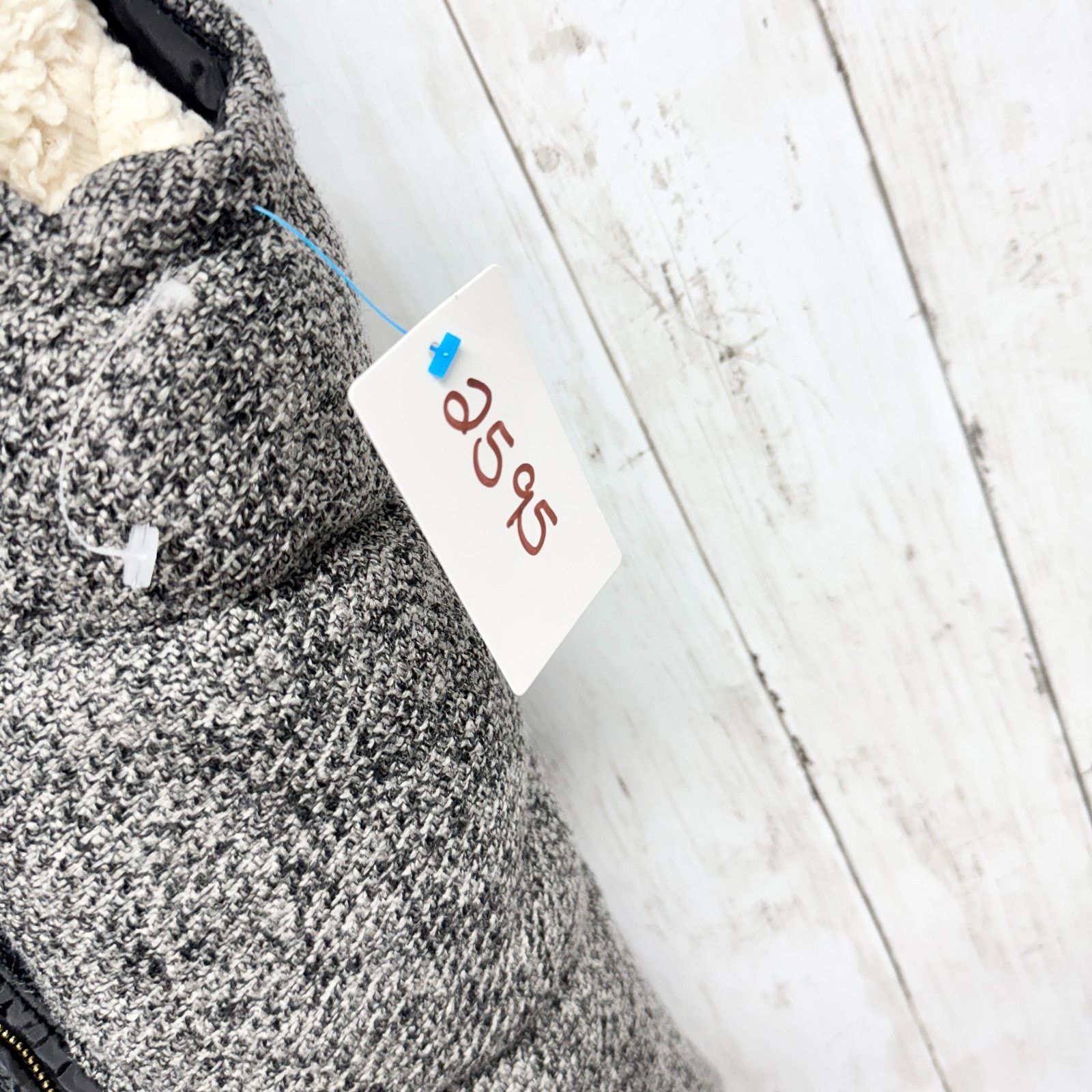 Other Ci Sono Vest Size Medium Black Gray Puffer Hooded Faux Fur Size M / US 6-8 / IT 42-44 - 2 Thumbnail