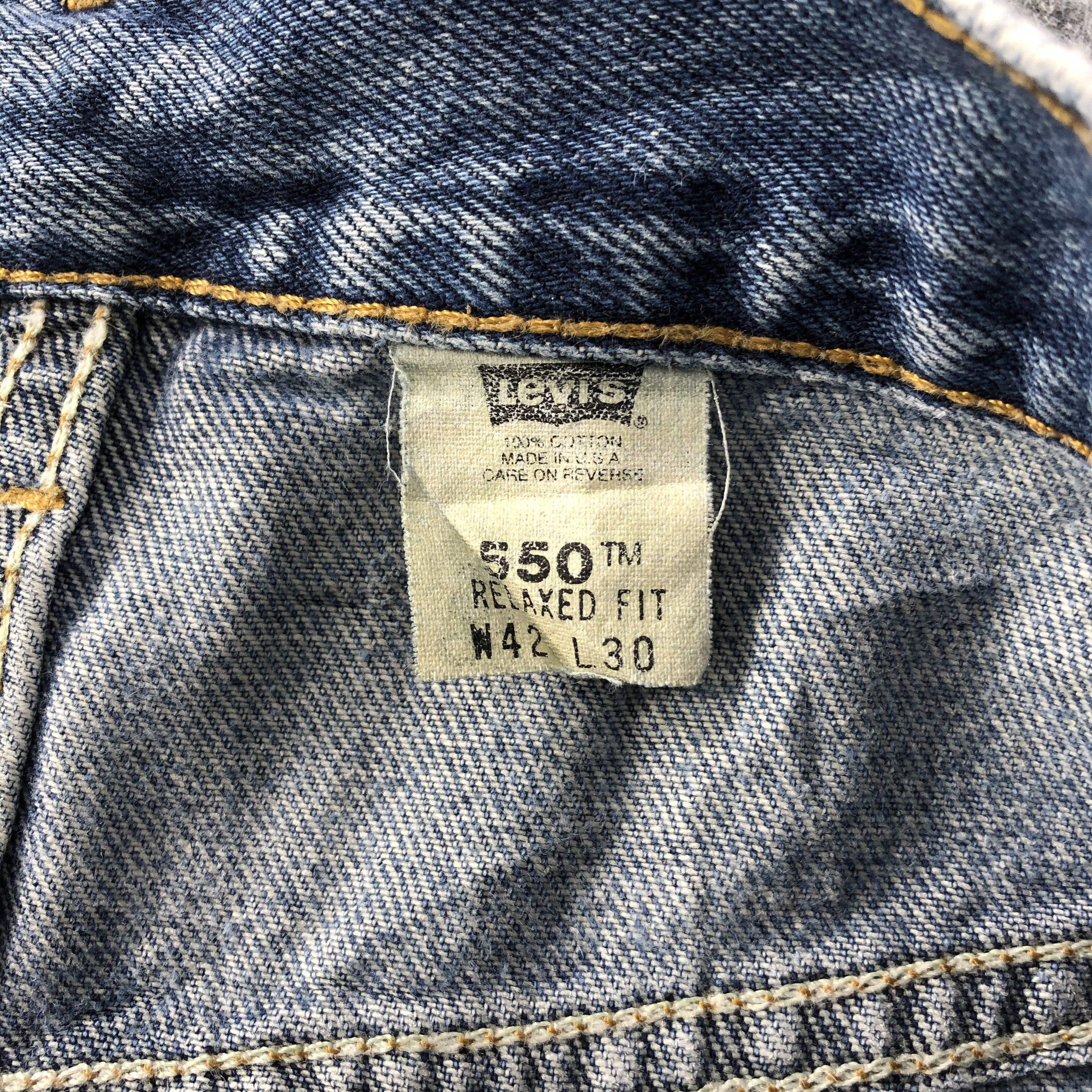 Levi's 90s Vintage Levis 550 Jeans- J1339 Size US 42 / EU 58 - 11 Thumbnail