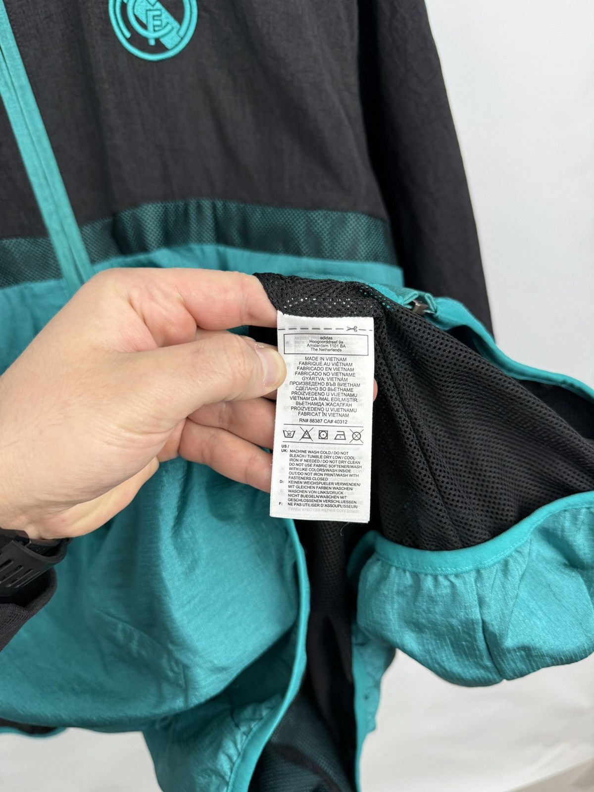 Adidas 🇪🇸 2021 Real Madrid Adidas Equipment Style Icons Woven Jacket Size US XL / EU 56 / 4 - 13 Thumbnail
