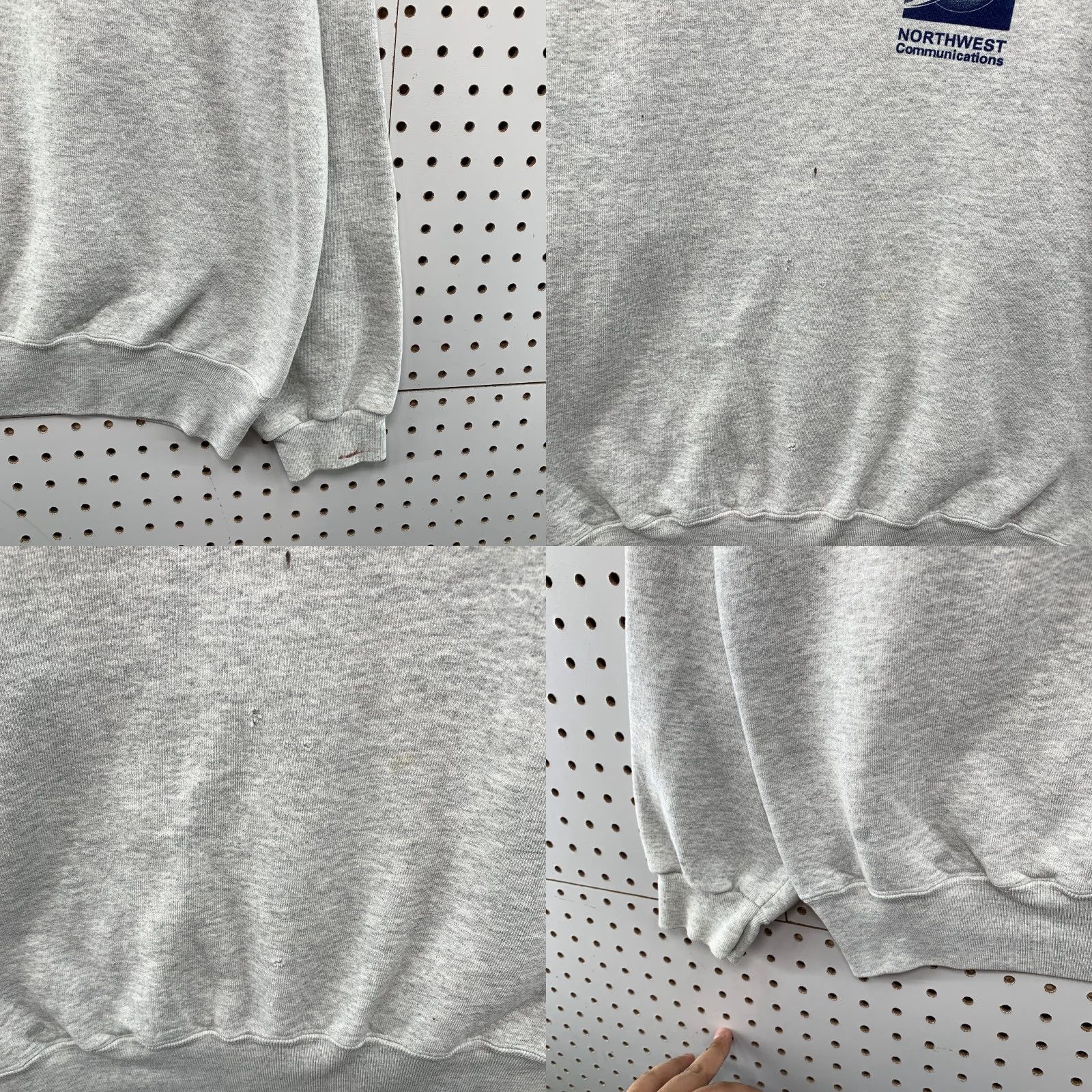 Vintage VINTAGE Heavyweight Fleece Sweatshirt Mens XL Gray USA Shirt 90s Size US XL / EU 56 / 4 - 8 Thumbnail