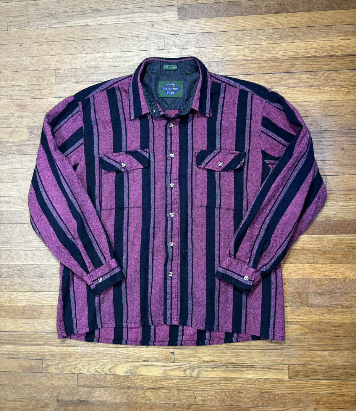 Vintage Vintage Striped Button Up Shirt Size US XL / EU 56 / 4 - 1 Thumbnail
