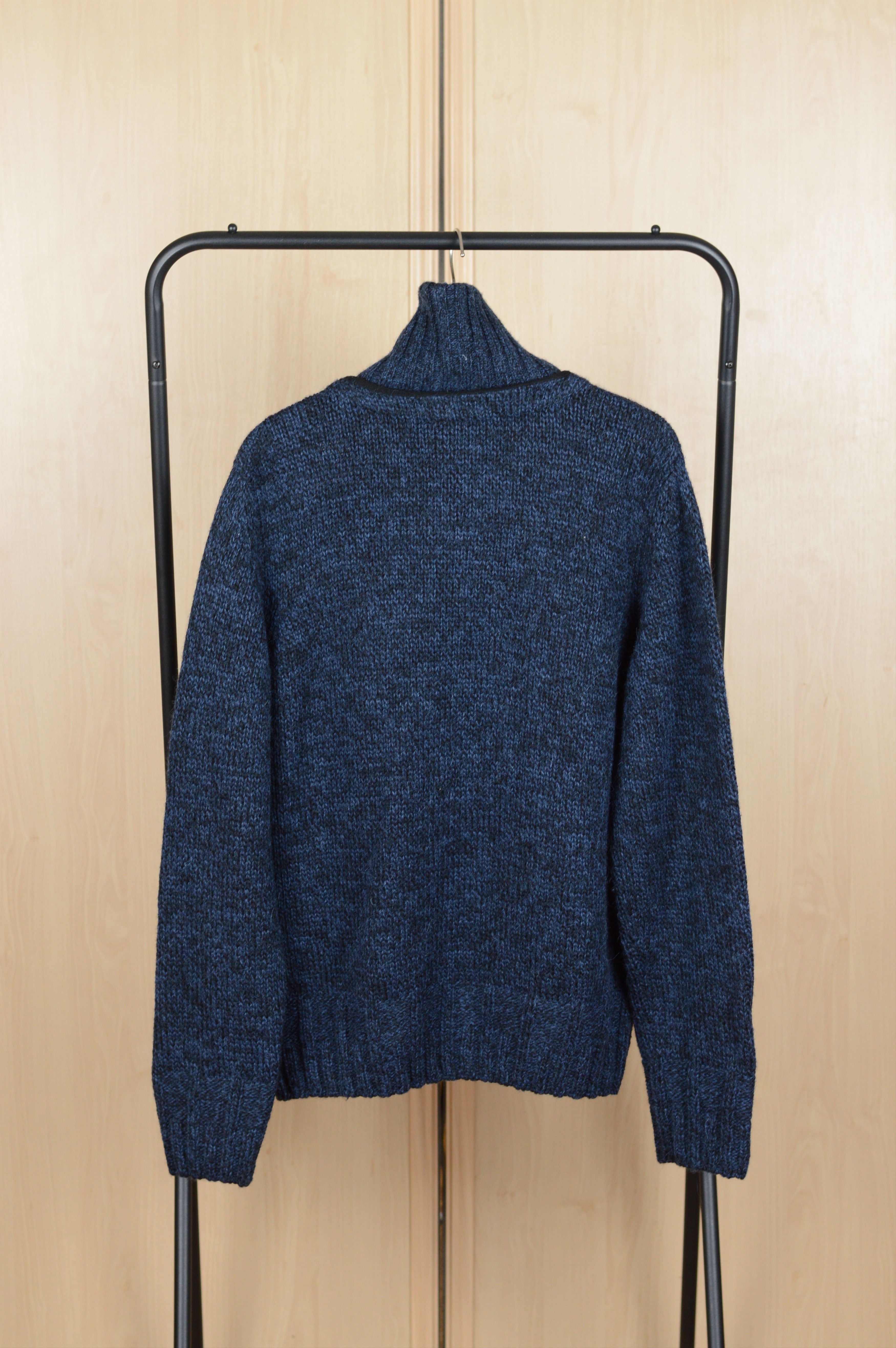Dirk Bikkembergs Bikkembergs Turtle Neck Quarter Zip Wool Sweater Size US XL / EU 56 / 4 - 5 Thumbnail