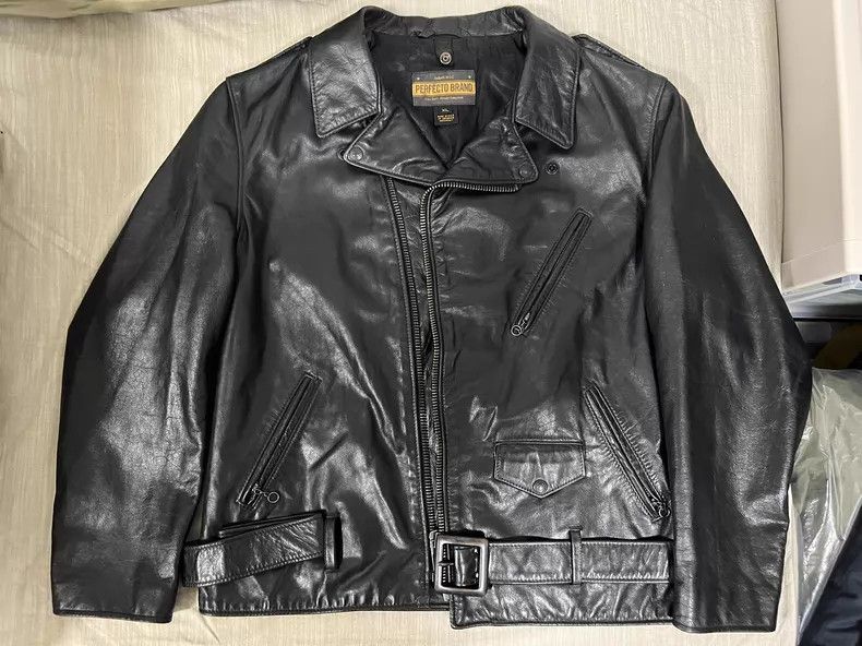 Schott Schott Leather coat Size US XL / EU 56 / 4 - 1 Thumbnail