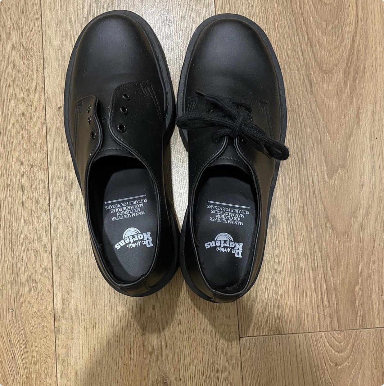 Dr. Martens DR. MARTENS black vegan 1461 felix derbys Size US 10.5 / IT 40.5 - 1 Thumbnail