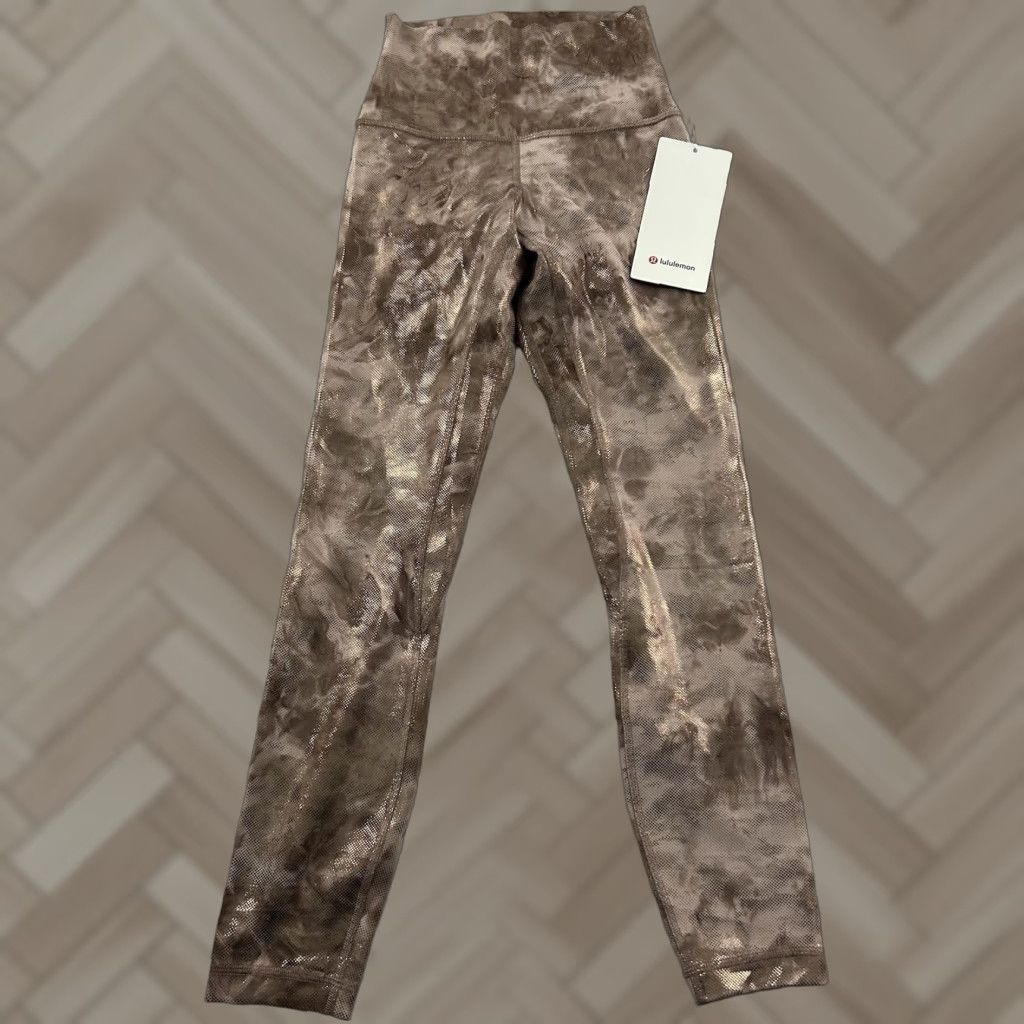 Lululemon Lululemon Align Pant Leggings 2 Gold Shine Gold Women's 25" HR Pant Athletic Yoga Size 26" / US 2 / IT 38 - 1 Thumbnail
