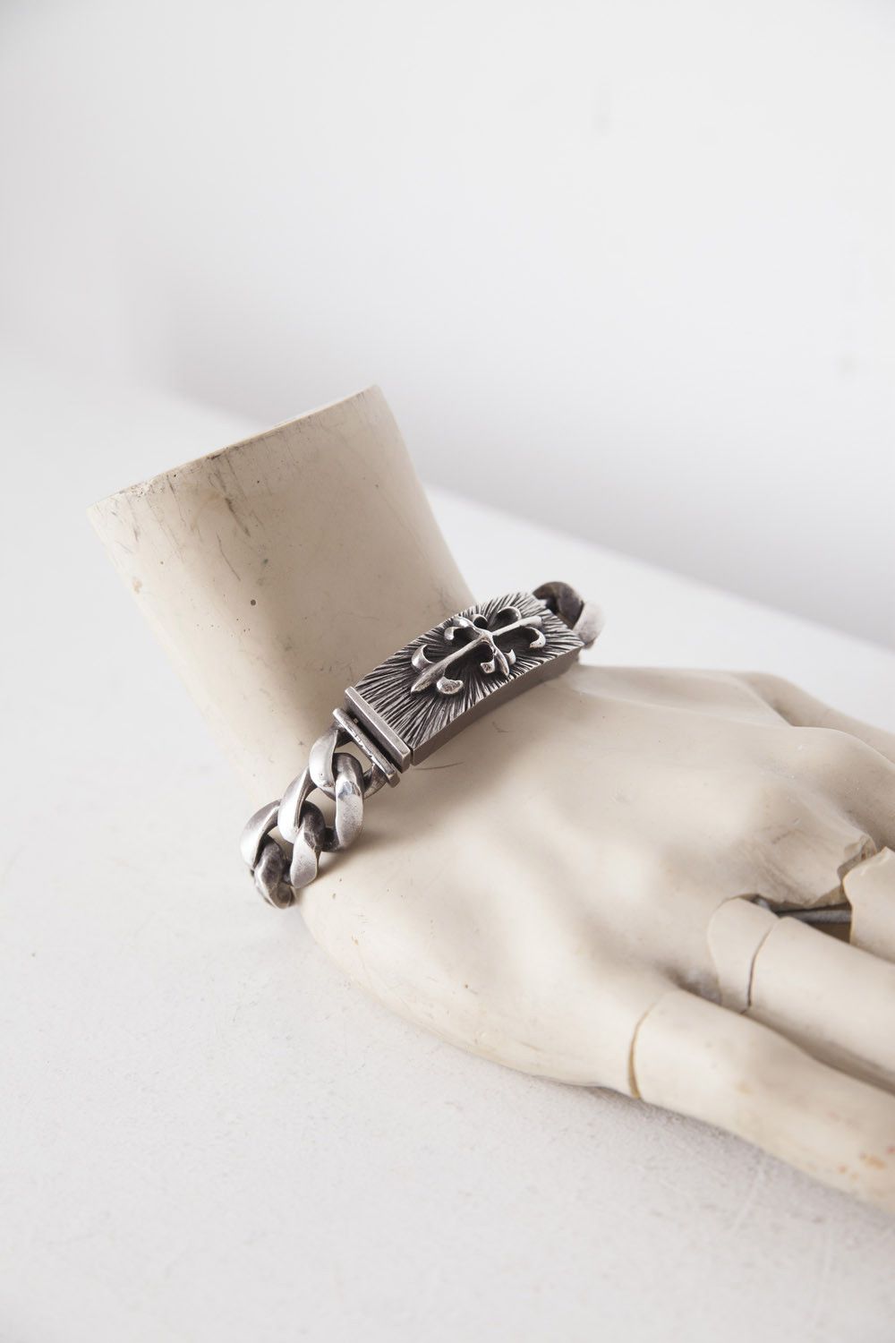 A&G Rock A&G floral cross cuban links ID bracelet Size ONE SIZE - 2 Thumbnail