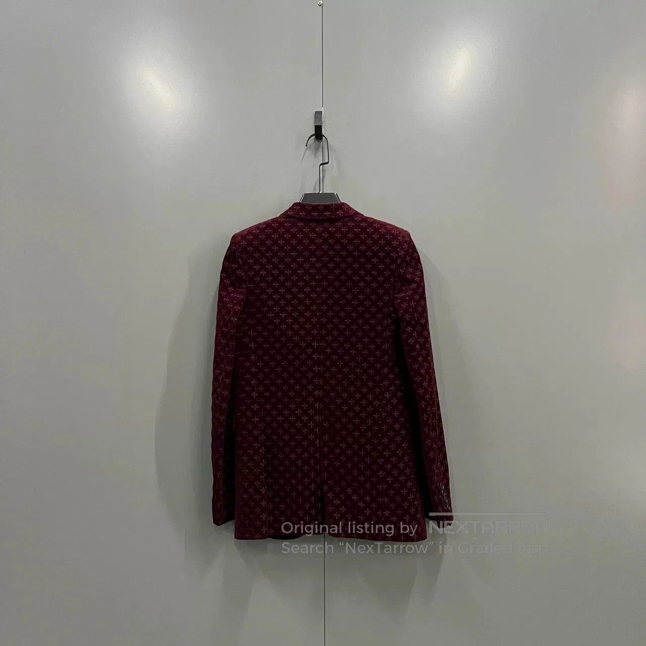 Saint Laurent Paris Burgundy Saint Laurent Velvet Blazer. Size XXS / US 00 / IT 34 - 2 Thumbnail