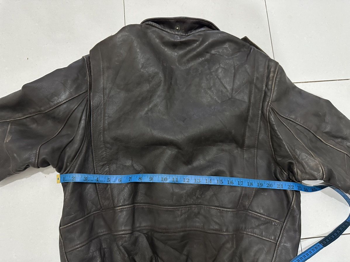 Vintage VTG Giorgio Paris Leather Jacket Size US L / EU 52-54 / 3 - 14 Thumbnail