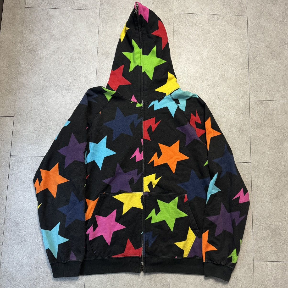 Bape Bape Sta Pattern Full Zip Hoodie Size US L / EU 52-54 / 3 - 1 Thumbnail