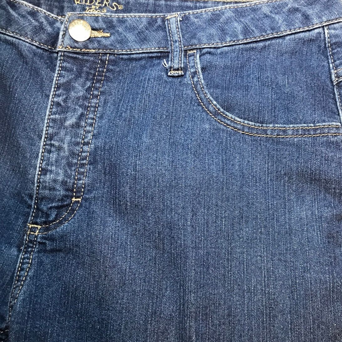 Lee Riders by Lee Blue Denim Mid-Rise Bermuda Jean Shorts14M Size 36" / US 14 / IT 50 - 6 Thumbnail