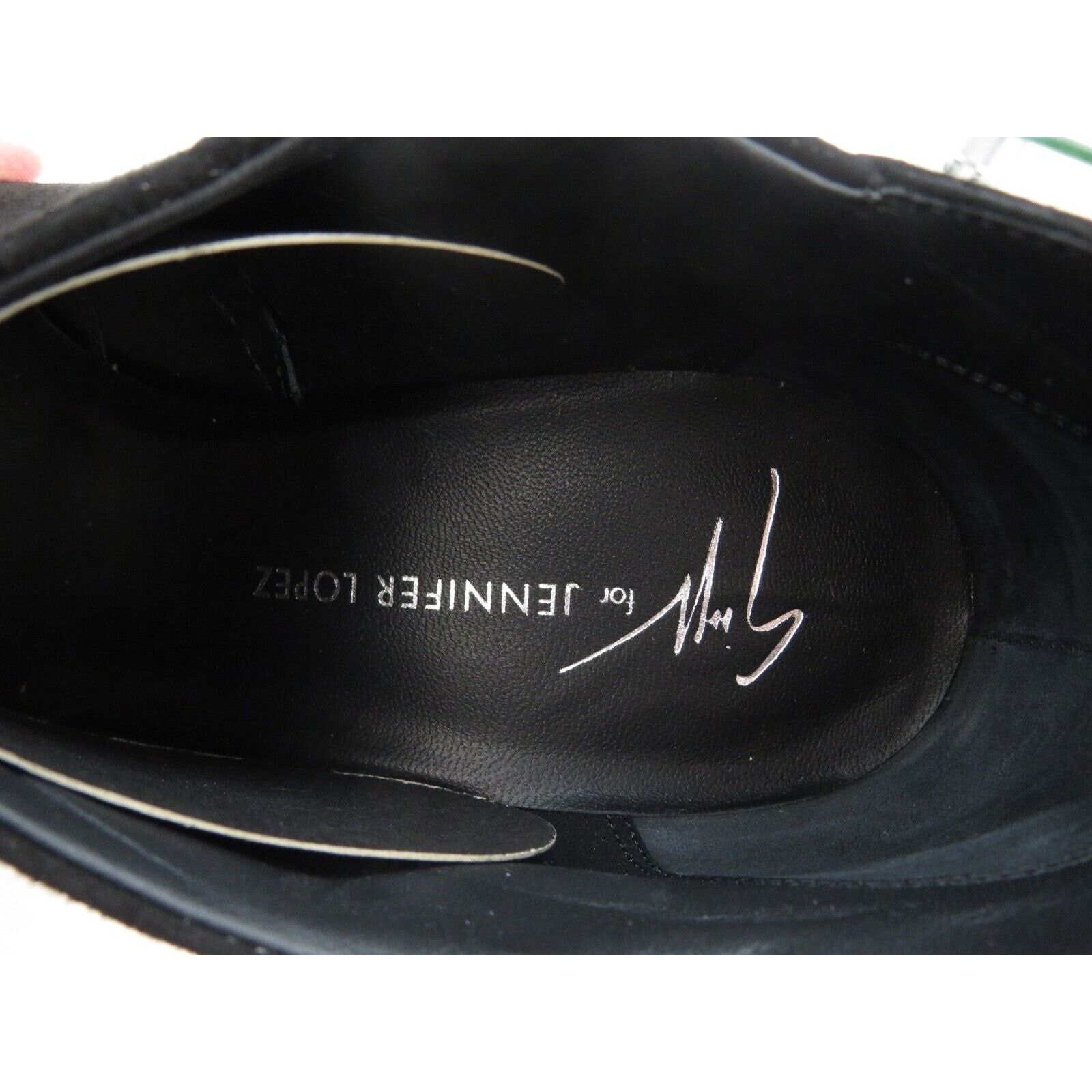 Giuseppe Zanotti LOPEZ FRIDA 120 BLACK SUEDE CRYSTALS ZIP BOOTIE PUMPS 40 Size US 10 / IT 40 - 9 Thumbnail