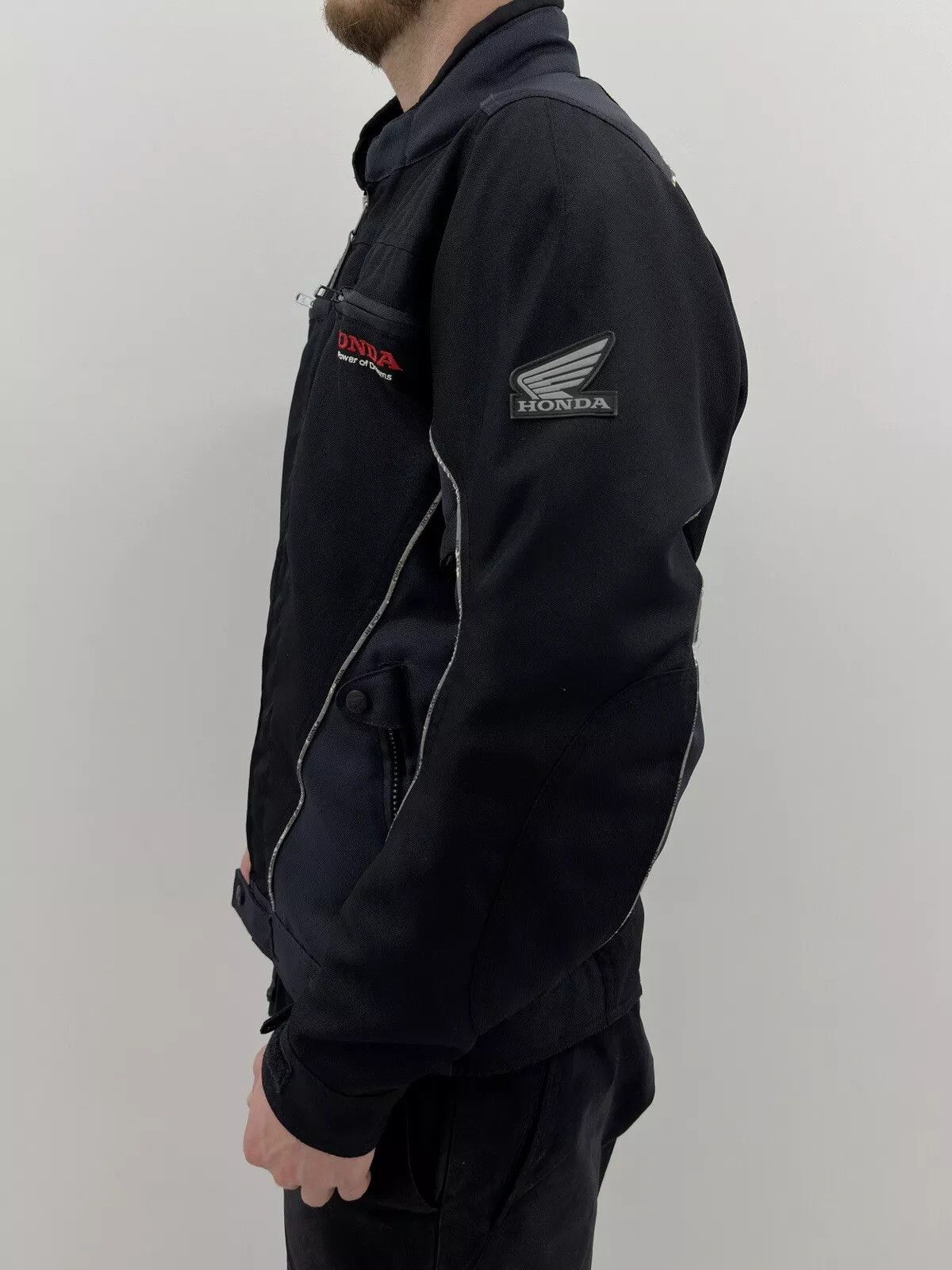 Honda × Vintage Vintage HONDA MENS MOTO RACING JACKET Motorcycle Size US S / EU 44-46 / 1 - 2 Thumbnail