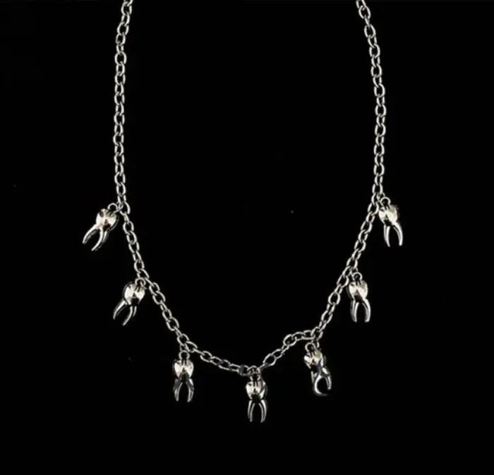 Jewelry Goth Fairy Tooth Necklace Size ONE SIZE - 1 Thumbnail
