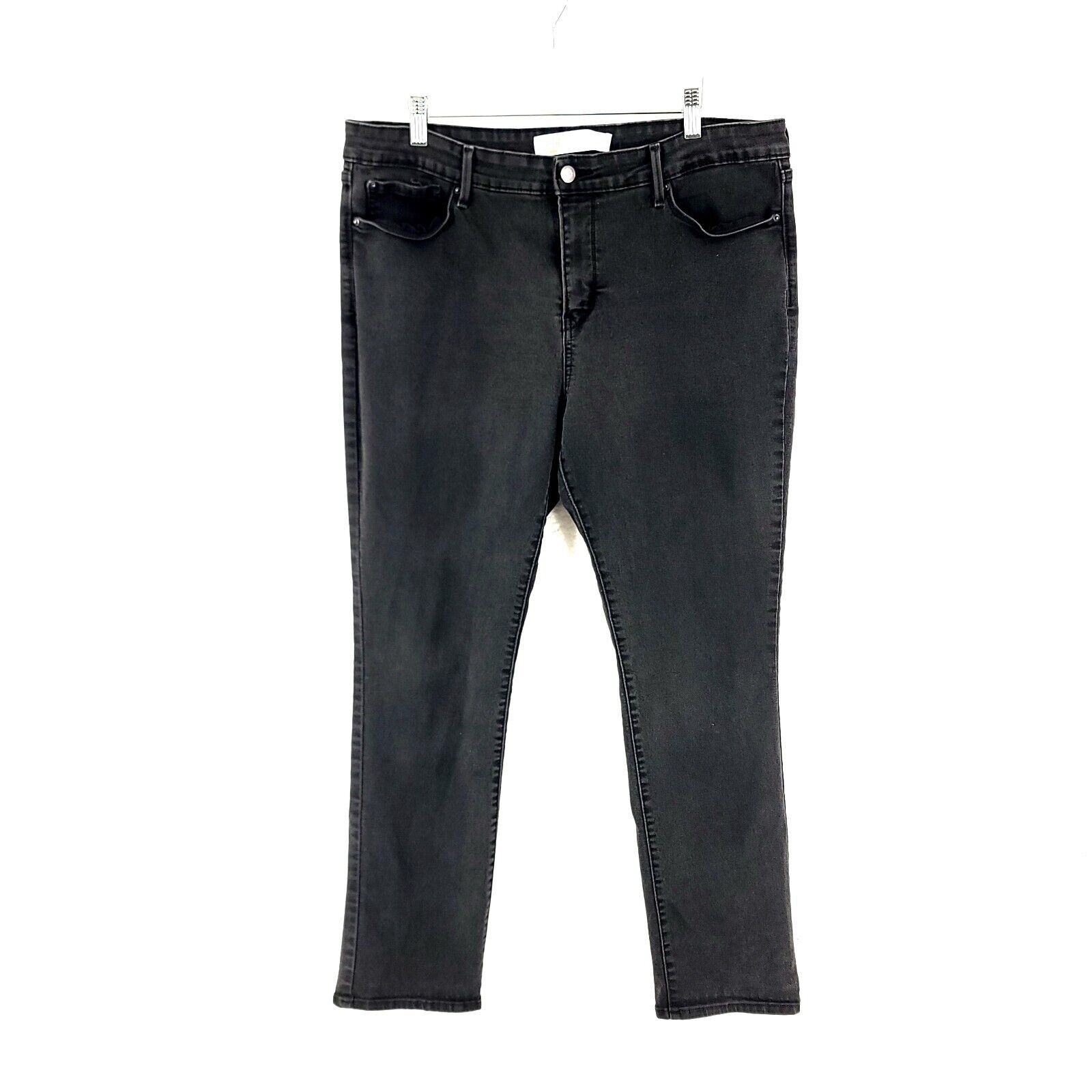 Levi's Levi's Signature Black Totally Shaping Straight Denim Women' Size 36" / US 14 / IT 50 - 1 Thumbnail