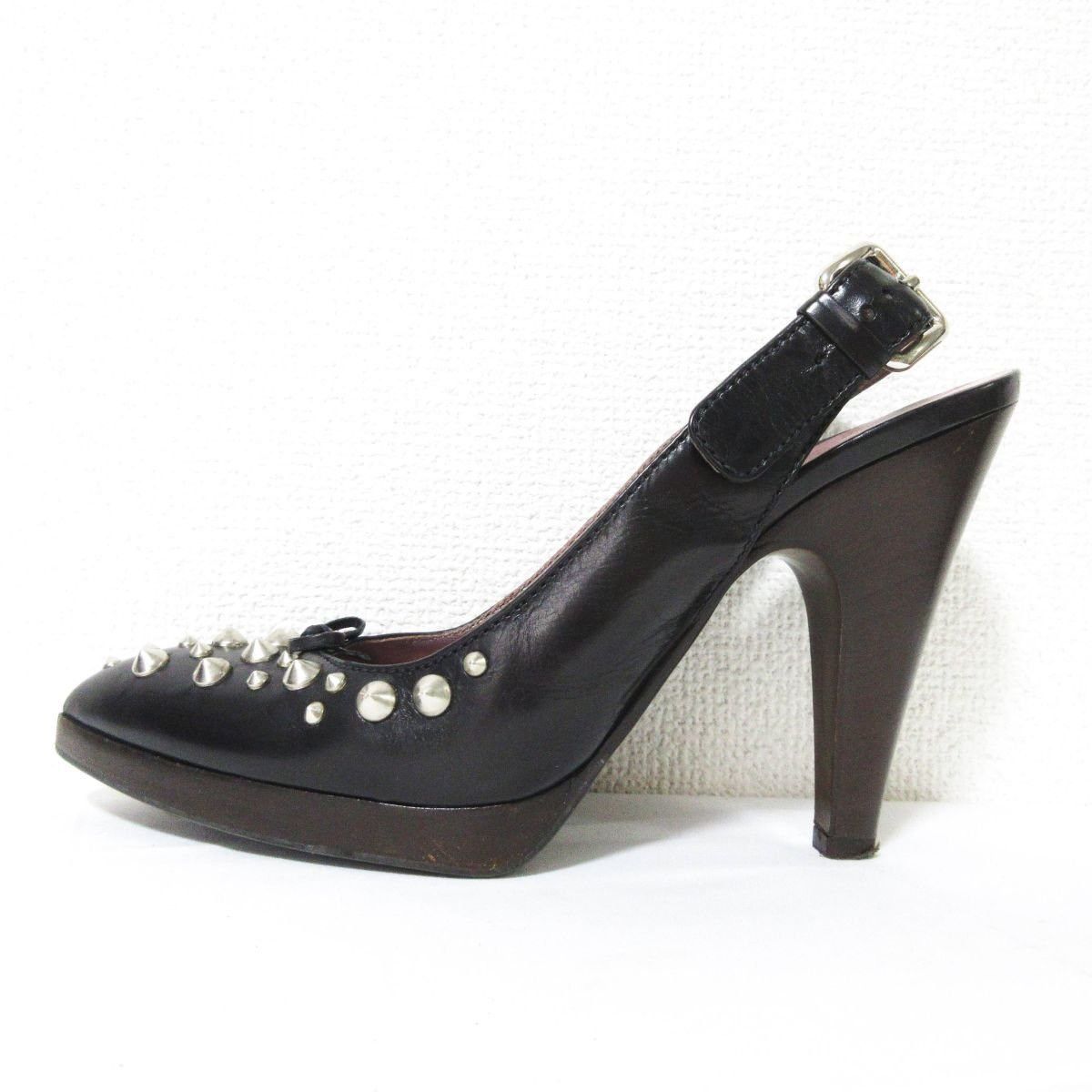Miu Miu Studded Heels Size US 8 / IT 38 - 3 Thumbnail
