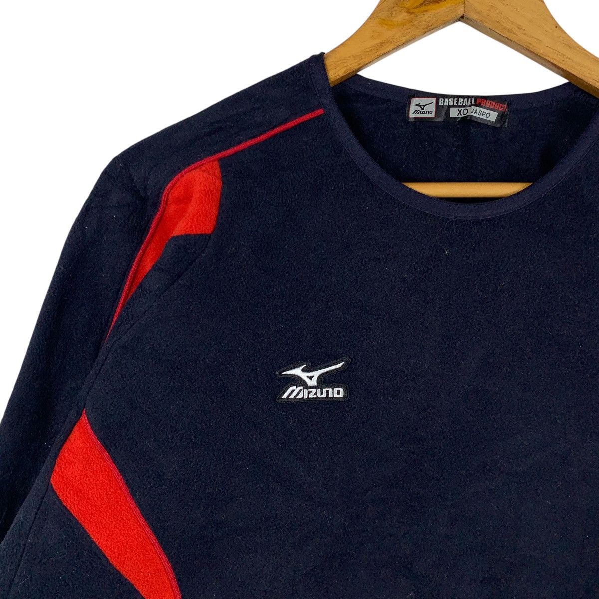 Mizuno MIZUNO Baseball Sportswear Small Logo Fleece Pullover Jumper Size US XL / EU 56 / 4 - 4 Thumbnail