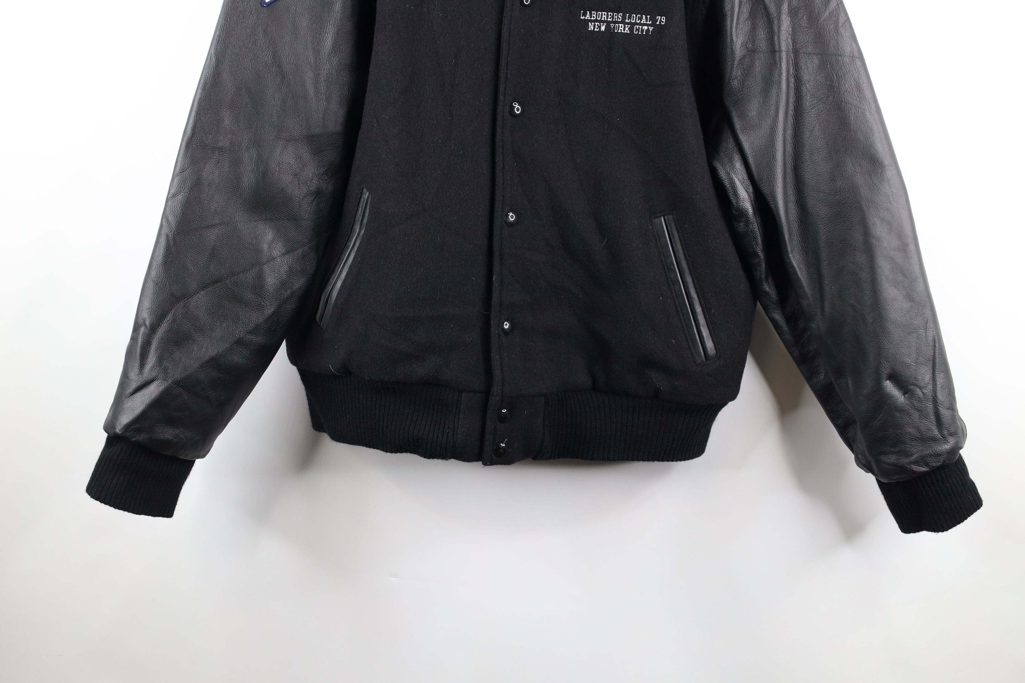 Vintage 90s Local 79 New York City Wool Varsity Jacket USA