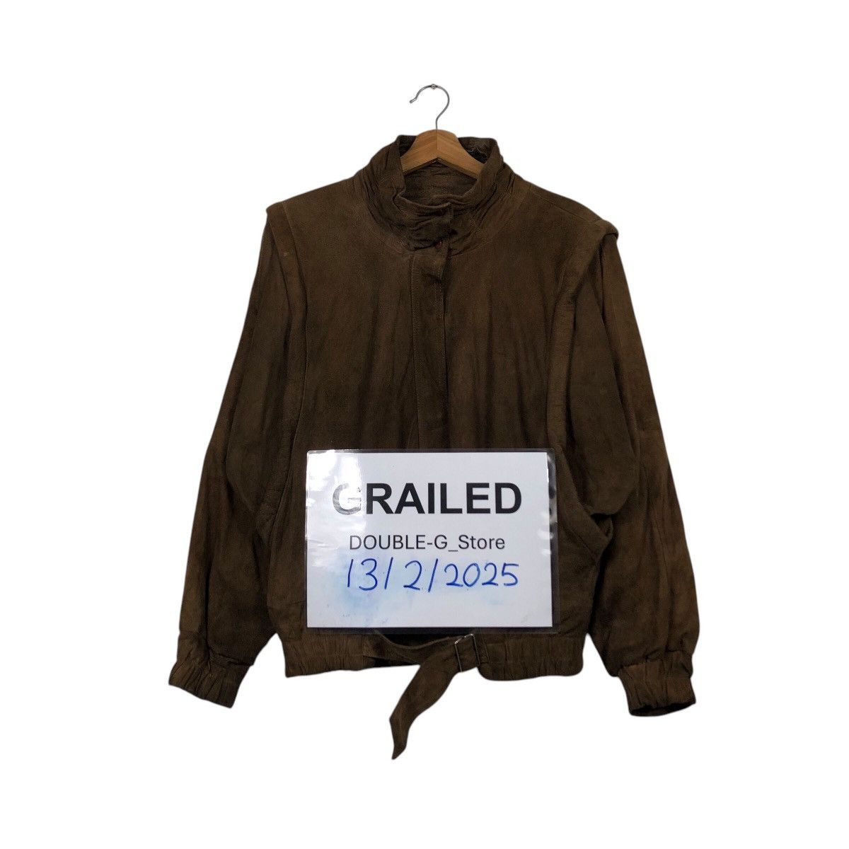 Genuine Leather 📌Vintage Fly Bomber Jacket Leather Danna Issey Miyake Size US M / EU 48-50 / 2 - 1 Thumbnail