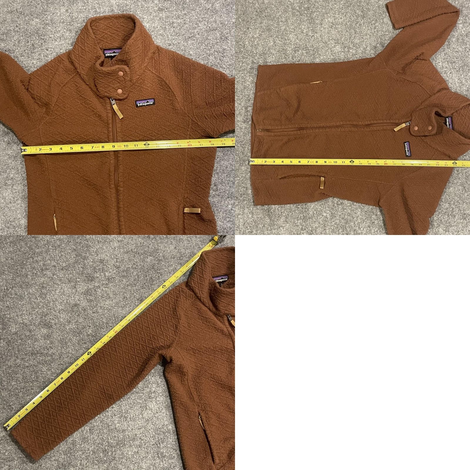 Patagonia Patagonia Diamond Capra Jacket Womens S Brown Diamond Quilted Full Zip STY25101 Size S / US 4 / IT 40 - 8 Thumbnail