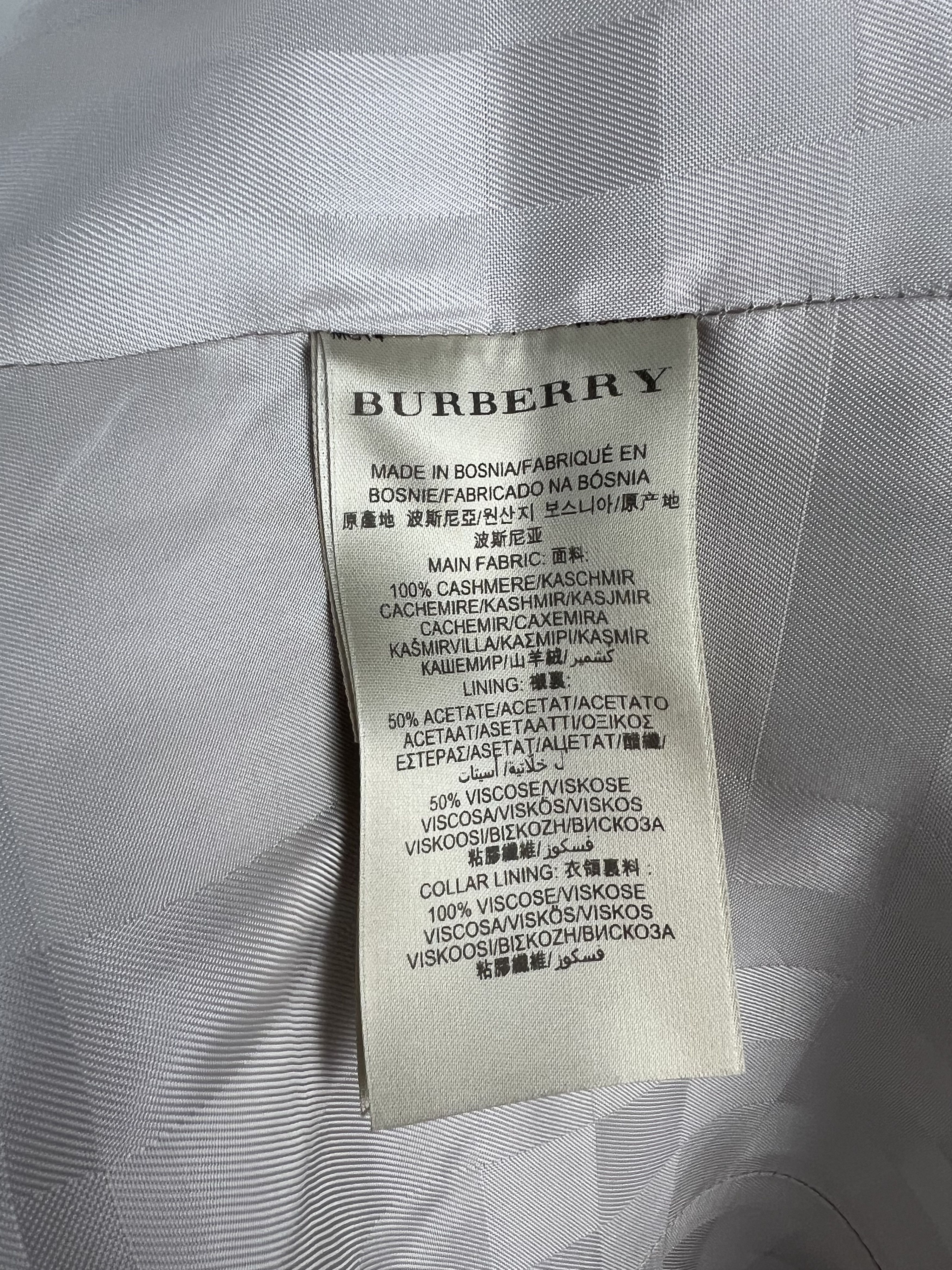 Burberry Burberry 100% Cashmere Double Breasted Coat Size US 8 Size M / US 6-8 / IT 42-44 - 24 Thumbnail