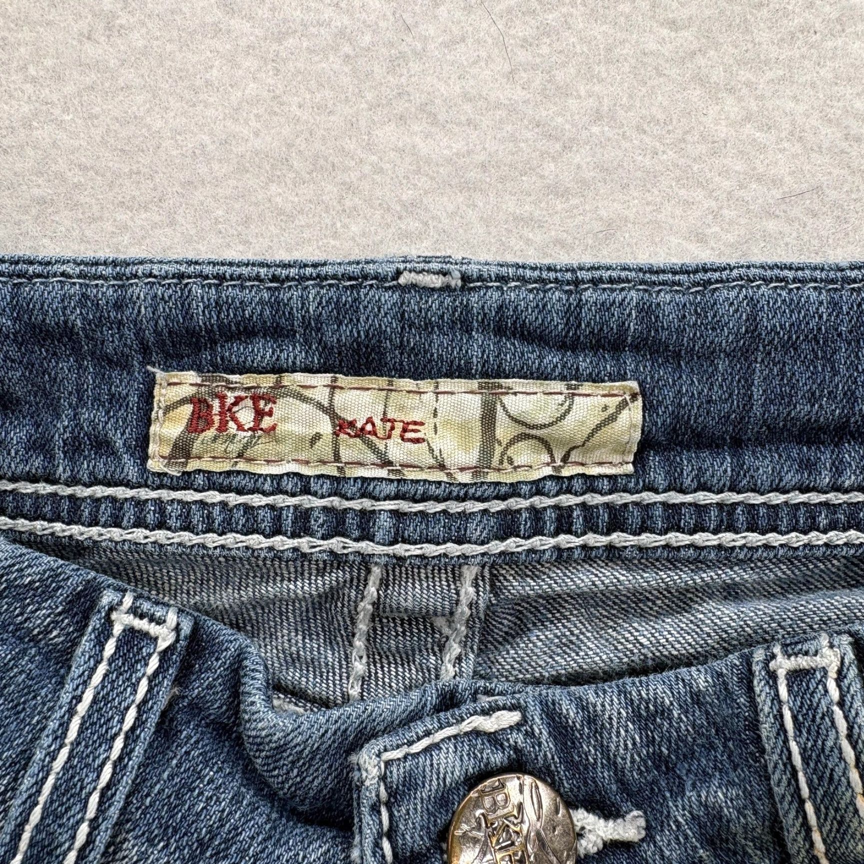 BKE VINTAGE Buckle BKE Kate Bootcut Jeans Womens 28x31.5 Blue Low Rise Stretch Grunge Y2K Size 28" / US 6 / IT 42 - 5 Thumbnail