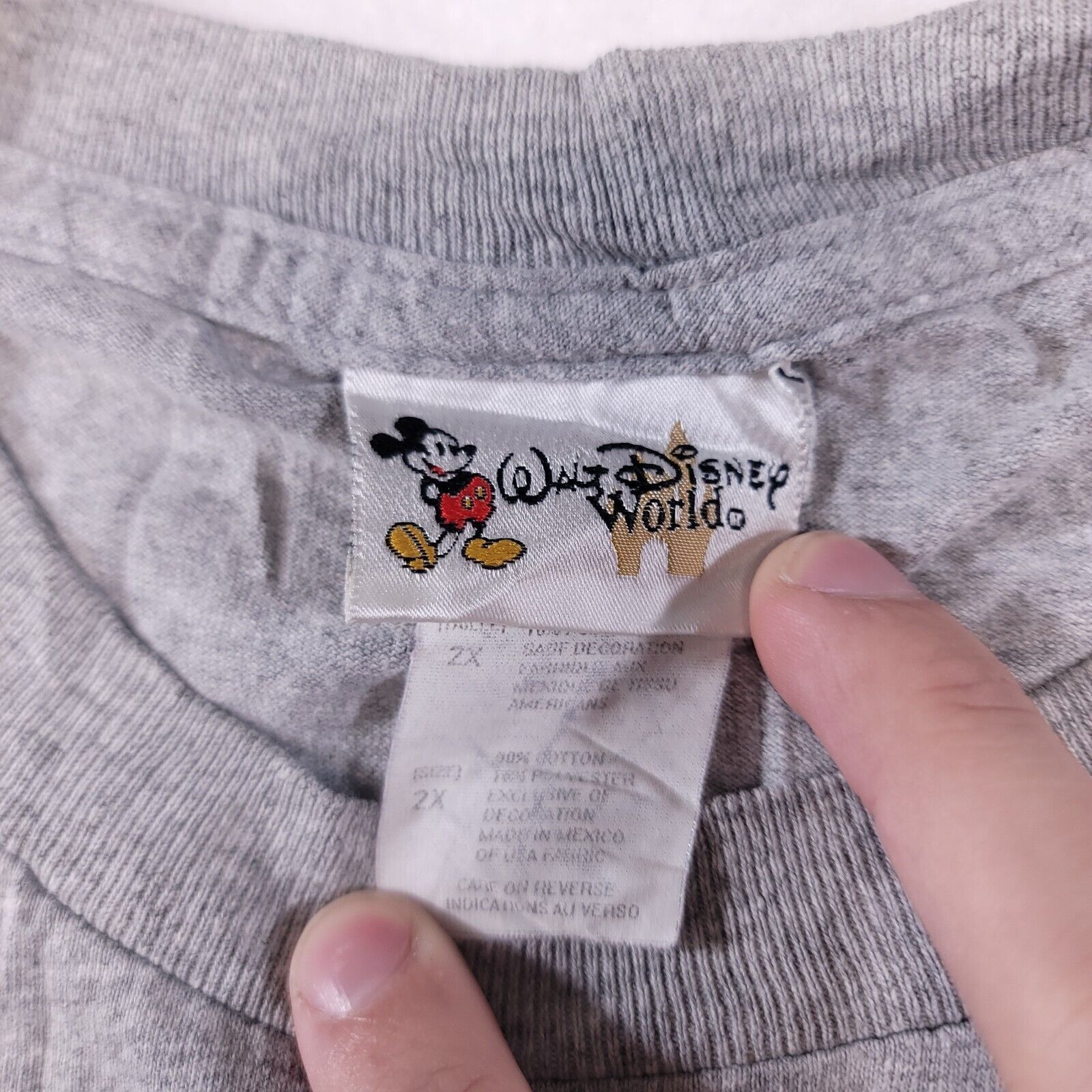 Disney Disney World 06 Graphic Pullover Shirt Mens Size 2X Gray Size US XXL / EU 58 / 5 - 3 Thumbnail