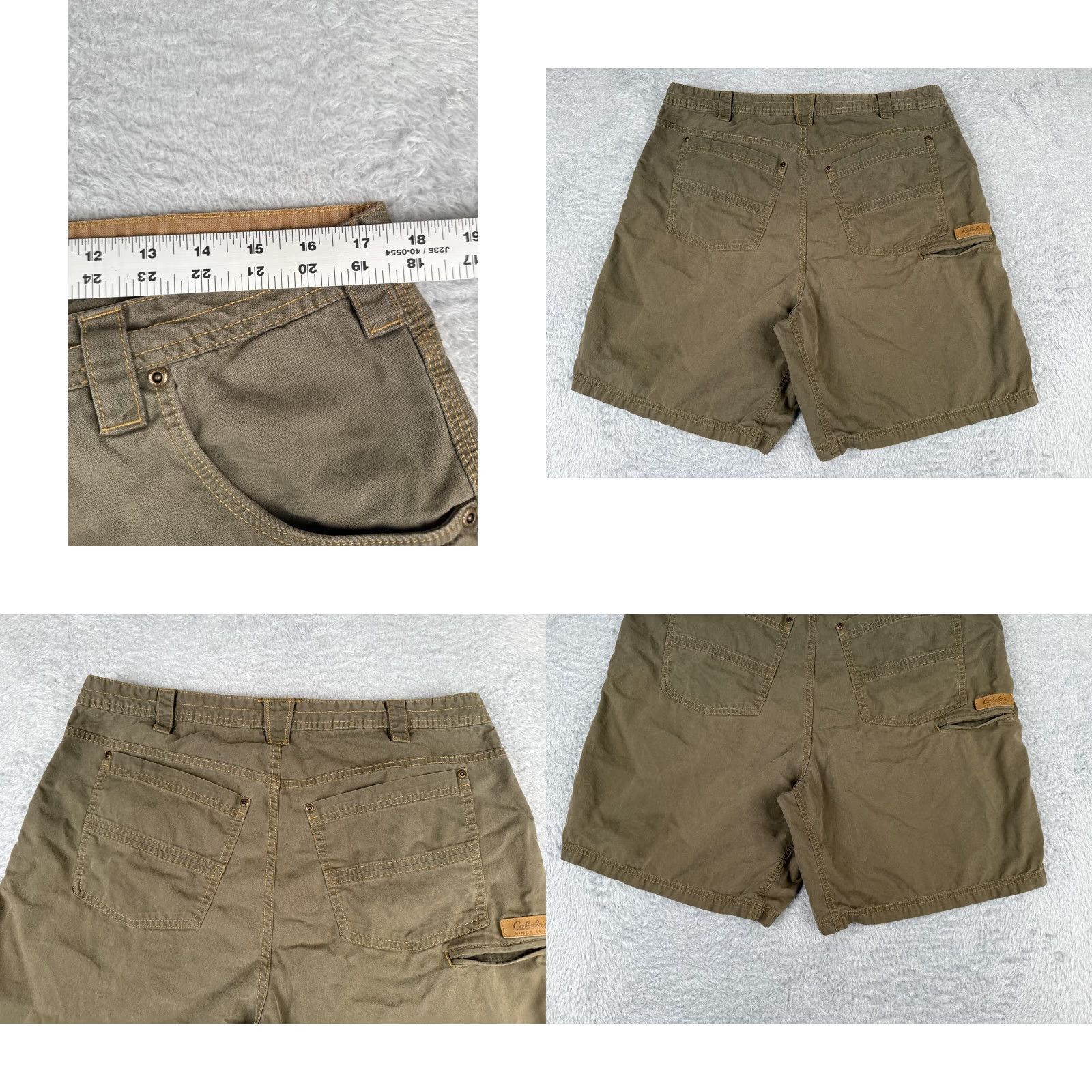 Vintage VINTAGE Columbia Mens Shorts 38 Green Beige Canvas Cargo 8in Inseam Regular 36x8 Casual Outdoors Men Size US 38 / EU 54 - 9 Thumbnail