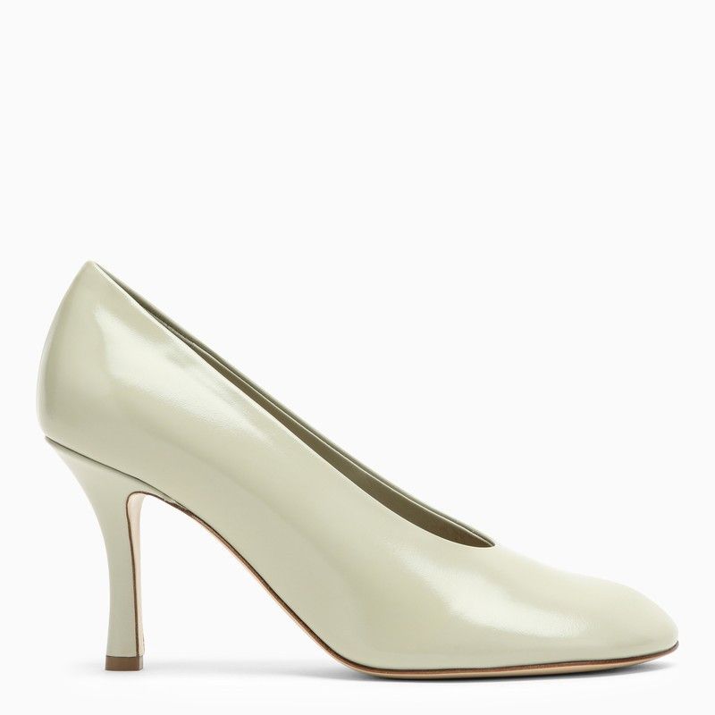 image of Burberry Leather Decollete Baby Beige Shoes in White, Women's (Size 7)