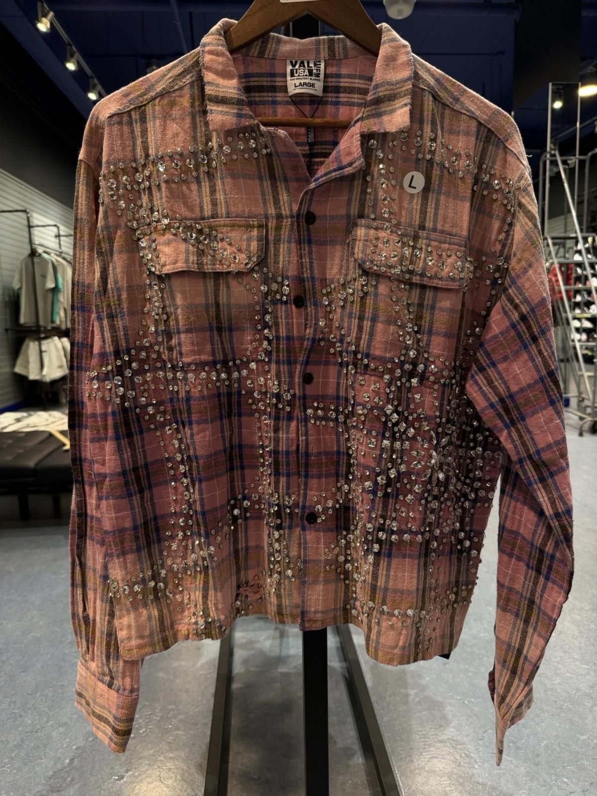 Vale Valley Dreams Crystal Stone Flannel (Large) Brand New Pink Size US L / EU 52-54 / 3 - 1 Thumbnail