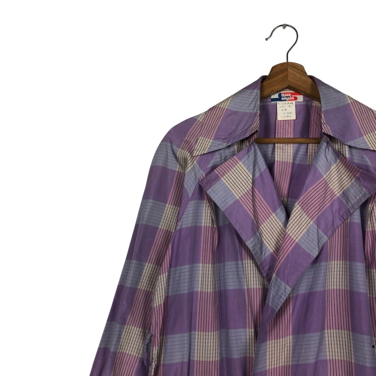 Issey Miyake 🔥VINTAGE 70’s ISSEY MIYAKE LONG JACKET TARTAN DESIGN RUNWAY Size US M / EU 48-50 / 2 - 5 Thumbnail