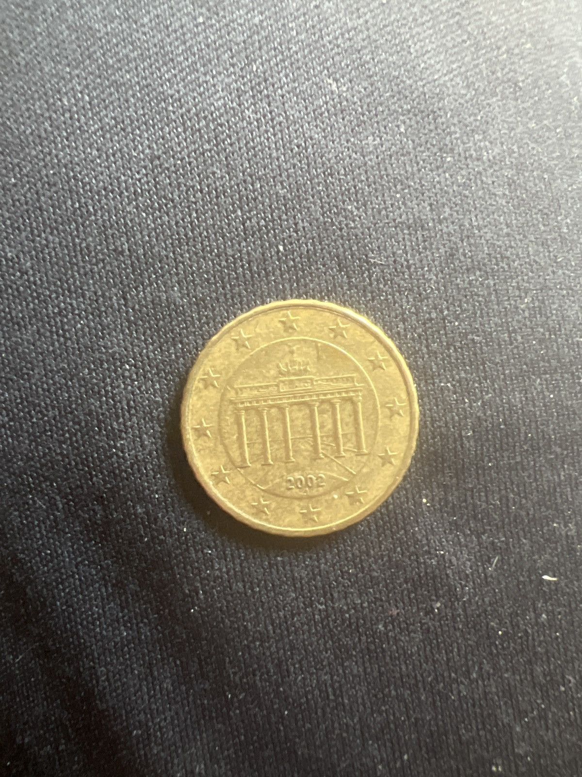 Vintage 2002 German 10 Euro Cent Coin Size ONE SIZE - 2 Thumbnail