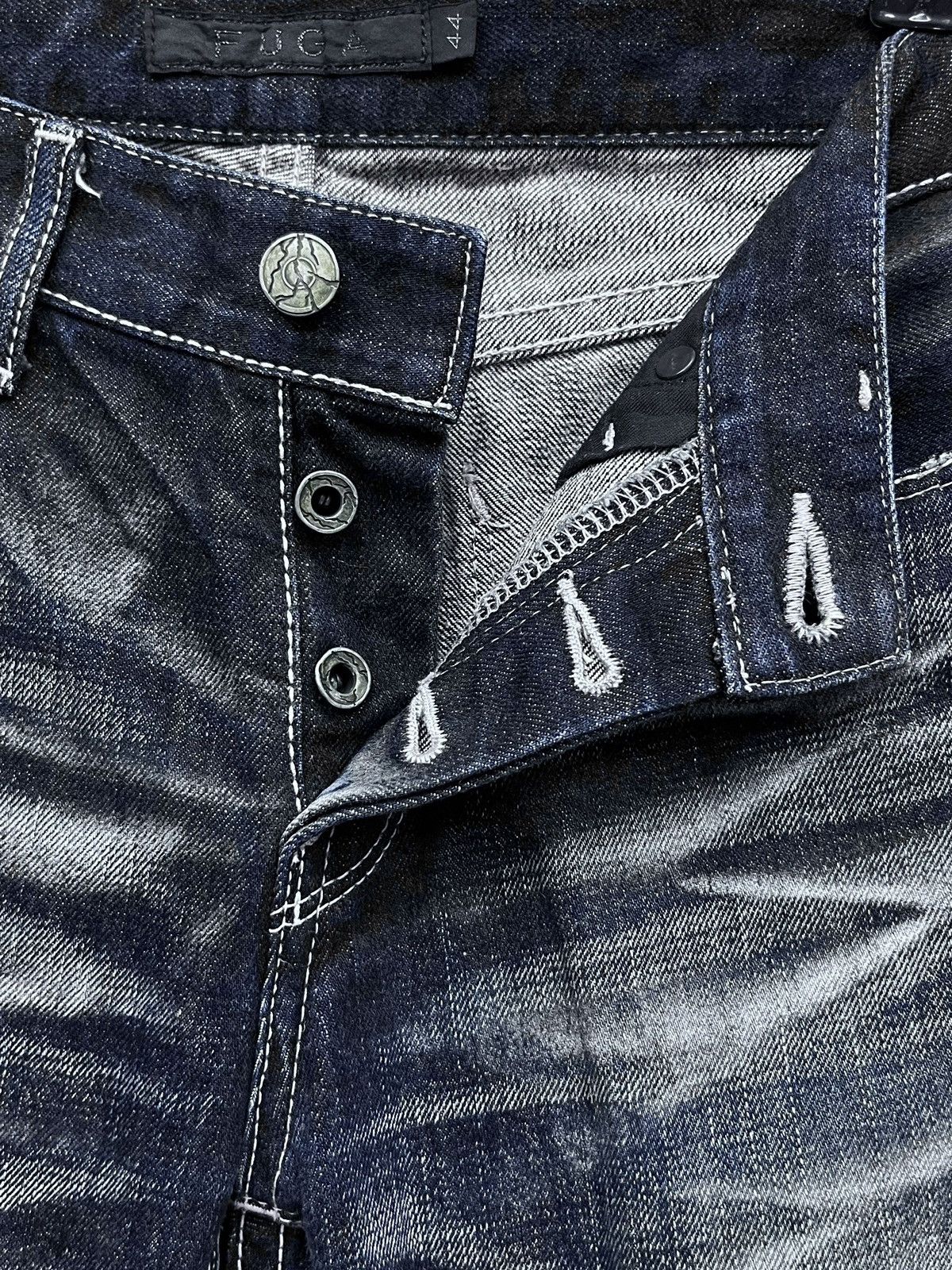 🔥MADE IN JAPAN! Designer FUGA Distressed Whiskered Slim Fit
