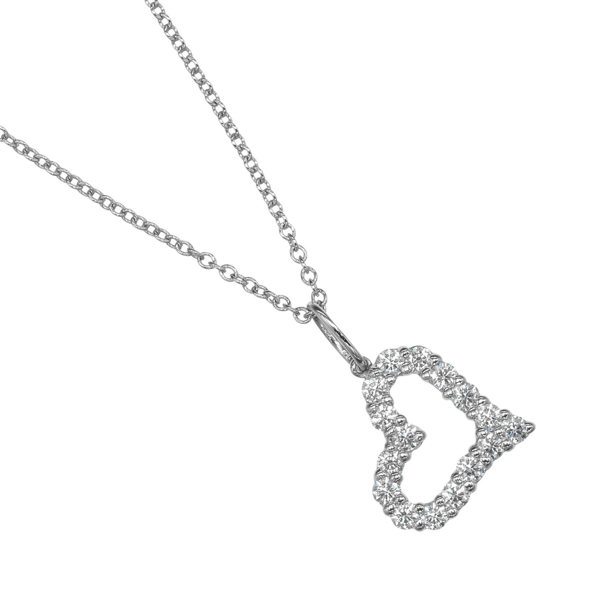 Tiffany & Co. Tiffany & Co. Sentimental Heart Necklace, Pt950 Platinum, Diamond, Approx. 3.6g Size ONE SIZE - 1 Thumbnail