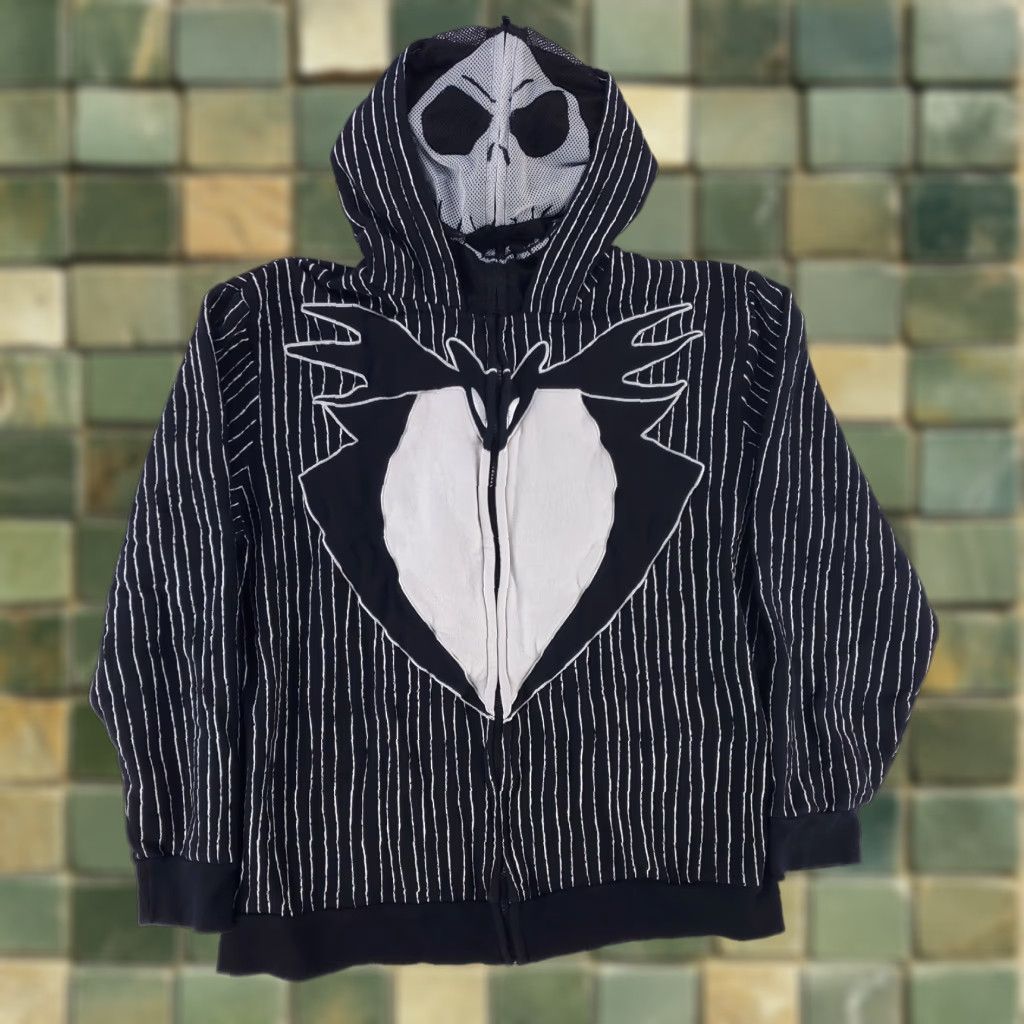 Disney Disney Parks Jack Skellington Costume Hoodie Full Zip Jacket Black Mens M Hoodie Size US M / EU 48-50 / 2 - 1 Thumbnail