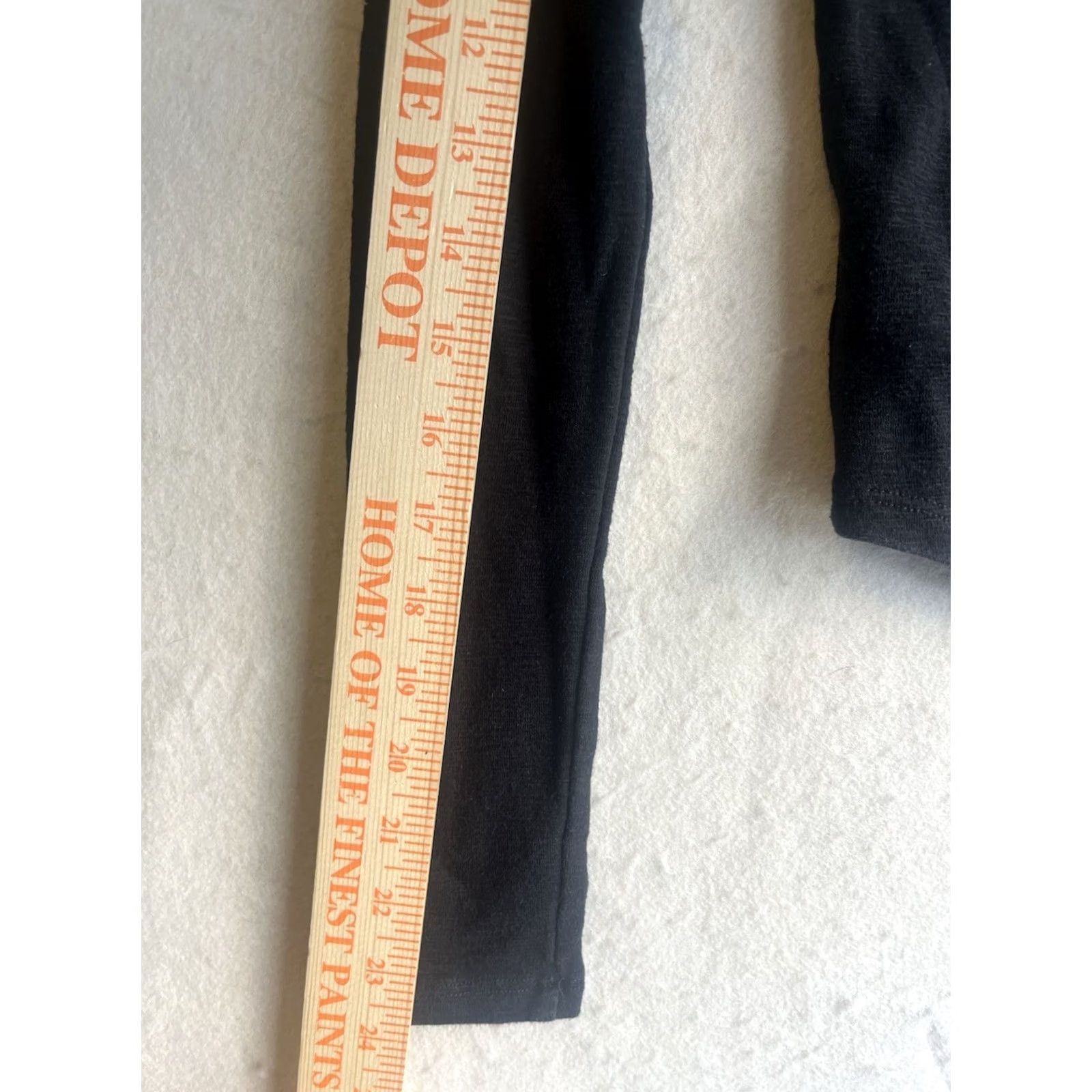 Madewell MADEWELL Women’s Long Sleeve Crop Top Shirt Black XS Crew Neck Size XS / US 0-2 / IT 36-38 - 5 Thumbnail