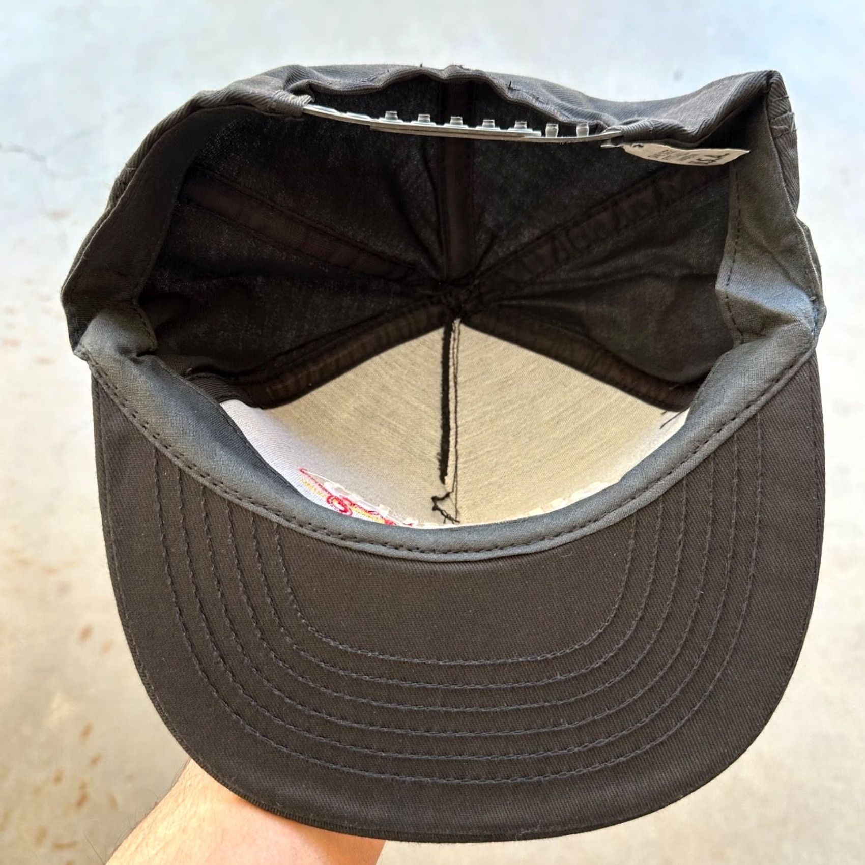 Vintage VINTAGE Unbranded Hat Cap Baseball Cap Snapback Racing Superflo Made In USA Men Adjustable Black 80s USA Size ONE SIZE - 4 Thumbnail