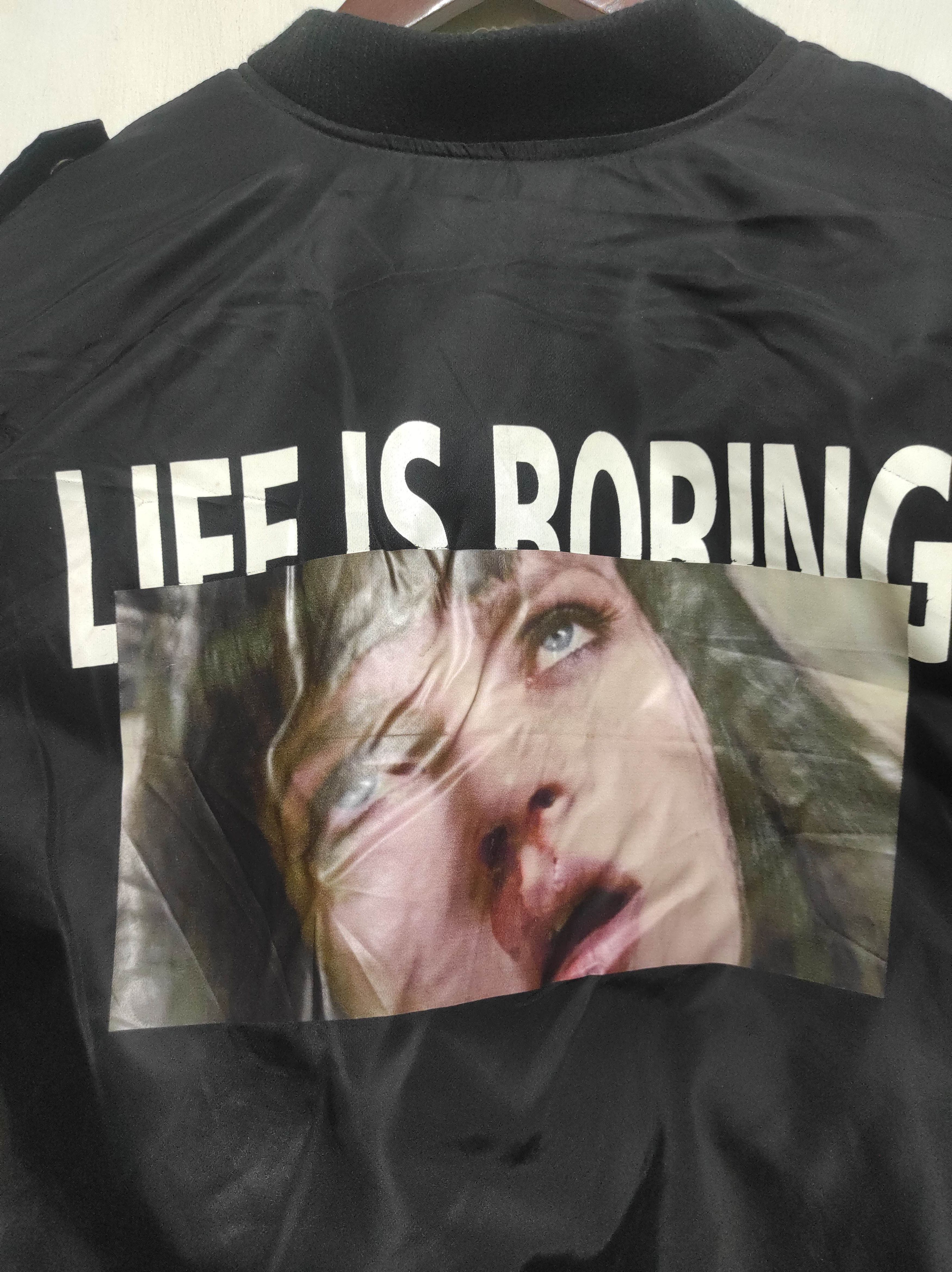 Hysteric Glamour X2 life is Boring Bomber Jacket Size US XL / EU 56 / 4 - 14 Thumbnail