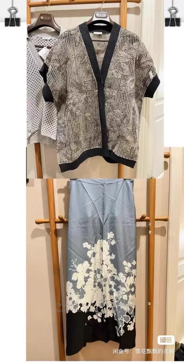 Loro Piana Loro Piana Floral Silk Half Skirt Size 25" / US 0 / IT 36 - 7 Thumbnail
