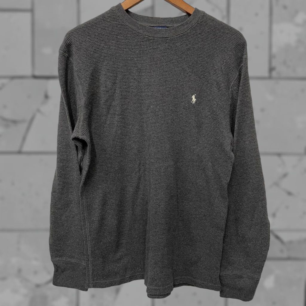 Polo Ralph Lauren VINTAGE Polo Ralph Lauren Sleepwear Sweater Mens XL Gray 100% Cotton Pullover Shirt Size US XL / EU 56 / 4 - 1 Thumbnail