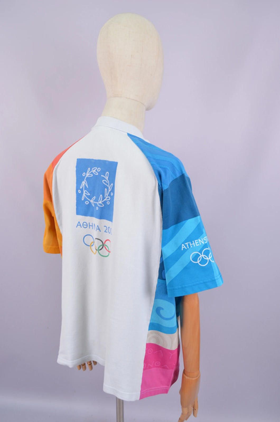 Adidas Athens 2004 Olympic Games Polo Shirt Adidas T Shirt Size XL Size US XL / EU 56 / 4 - 12 Thumbnail