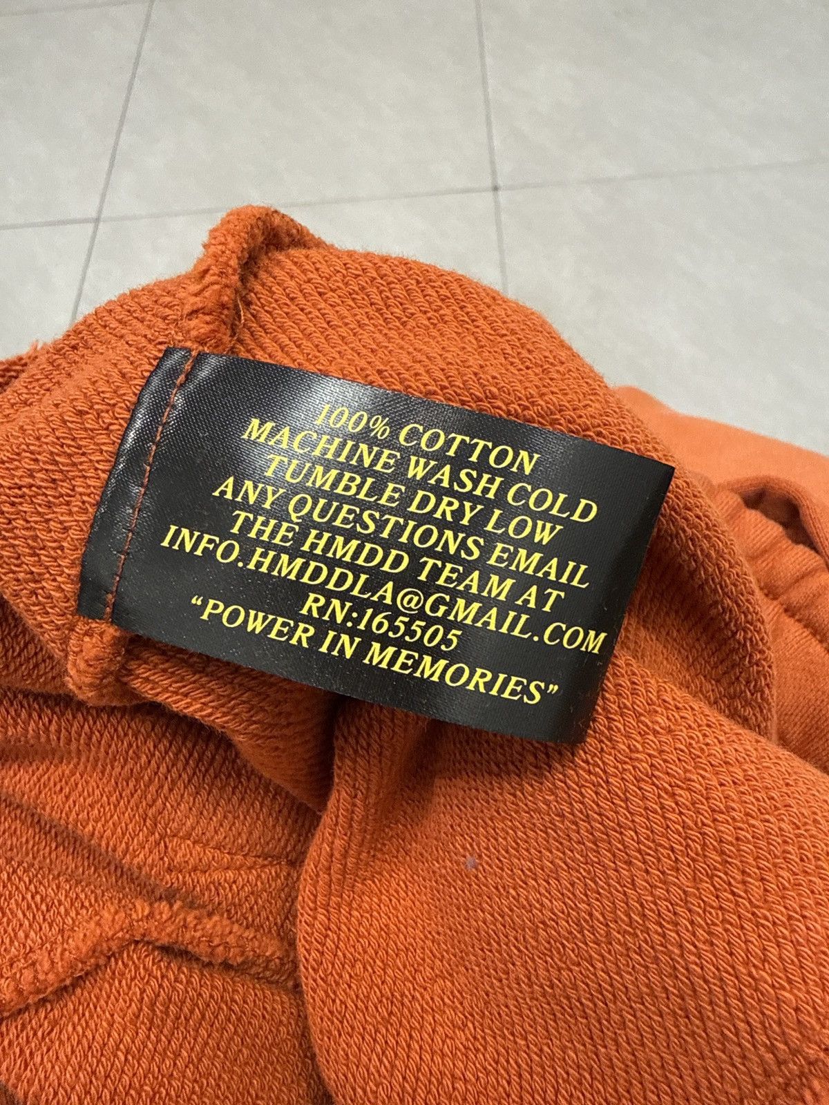 Happy Memories Don’t Die Orange Studded Sweatpants Large