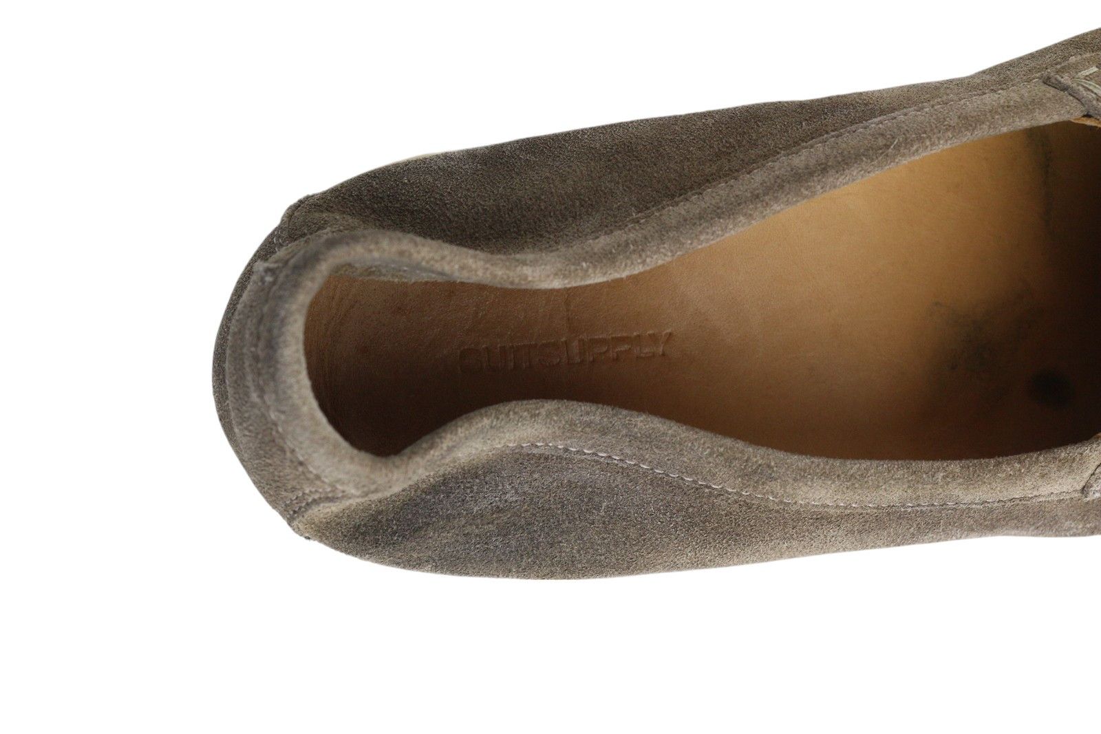 Suitsupply EU44 Grey Suede Leather Almond Toe Slip On Shoes 83570 Size US 11 / EU 44 - 9 Thumbnail
