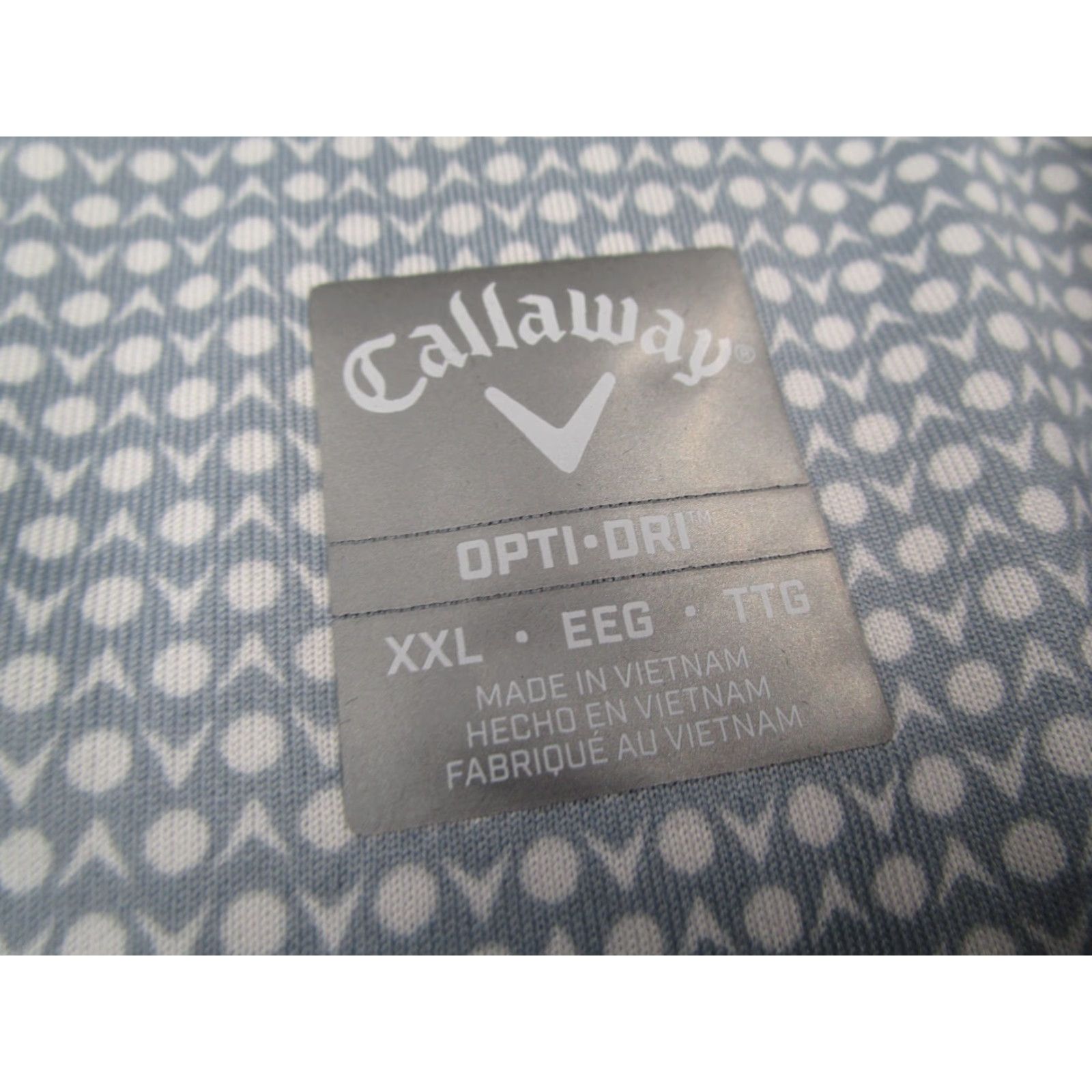 Callaway CALLAWAY Shirt Mens 2XL Gray Opti Dri Polo Short Sleeve Performance Golf Polo Abstract Geo Pattern Polo 2XL Mens Gray Callaway Polo Shirt Size US XXL / EU 58 / 5 - 3 Thumbnail