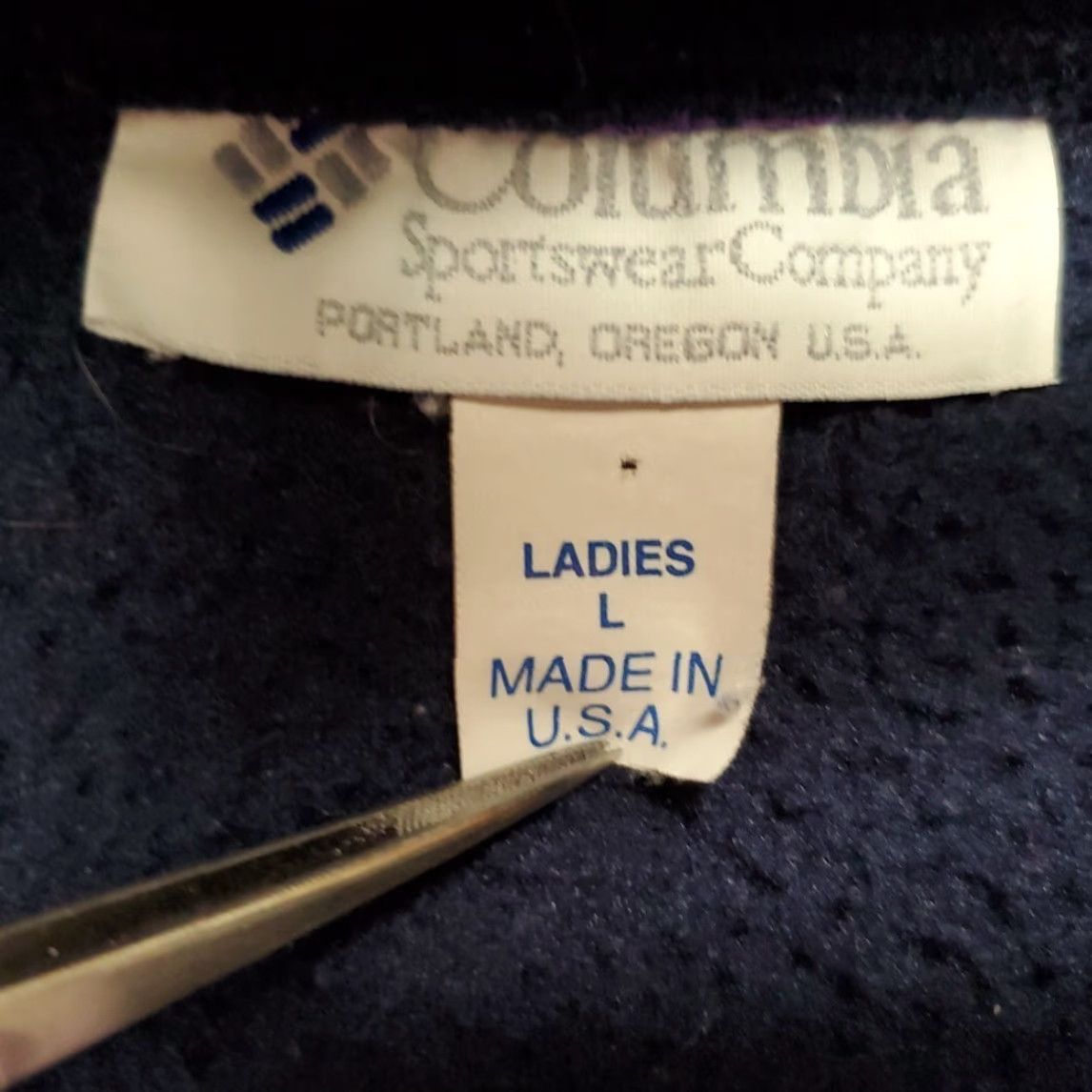 Vintage VINTAGE Columbia Sweater Womens L Blue T Snap Fleece Pullover Made in USA Retro Size L / US 10 / IT 46 - 5 Thumbnail