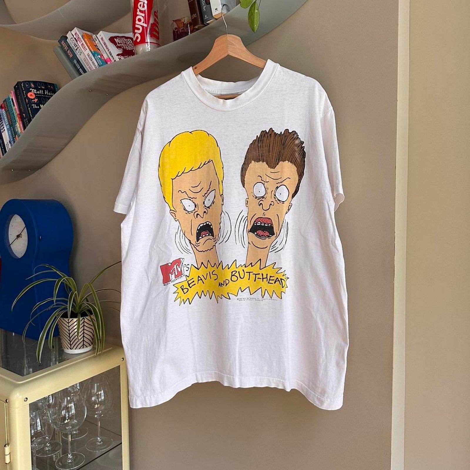 Cartoon Network × Vintage Vintage 1993 Beavis and Butthead Cartoon Shirt Size US XL / EU 56 / 4 - 1 Thumbnail