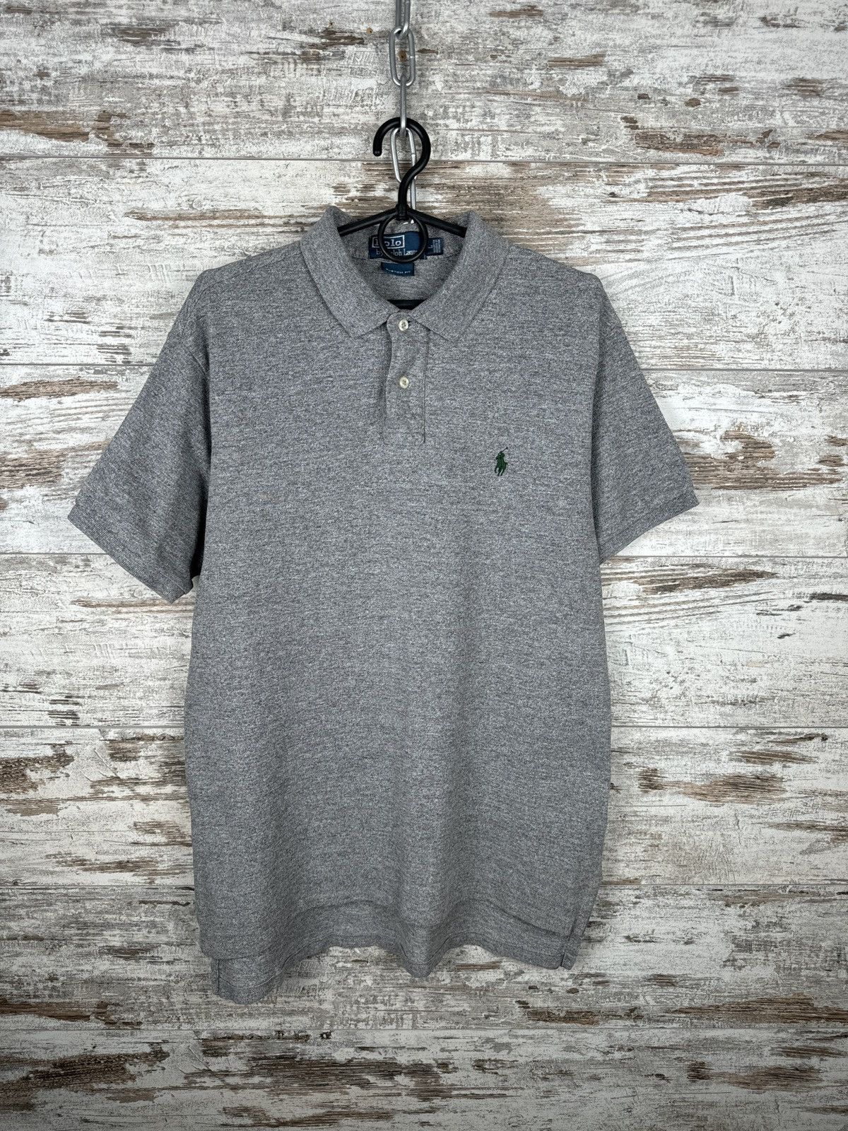 Polo Ralph Lauren × Vintage Mens Vintage Polo Ralph Lauren polos luxury grey T-shirt Size US L / EU 52-54 / 3 - 2 Thumbnail