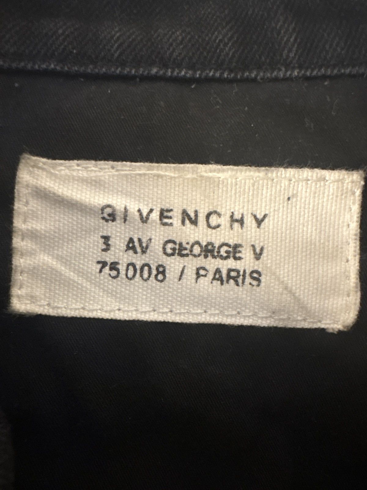 Givenchy GIVENCHY Paris Denim Logo Embroidered Jacket Mens Size US XL / EU 56 / 4 - 8 Thumbnail