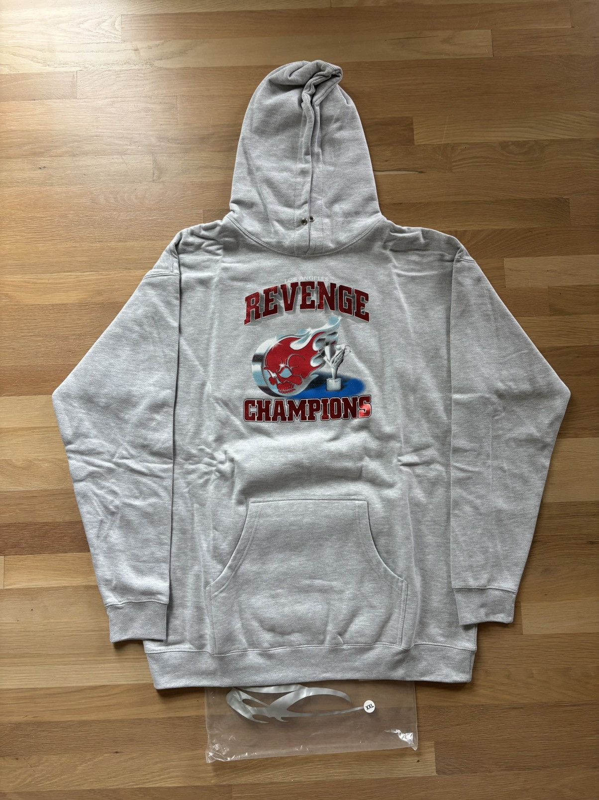 Revenge Revenge Champions Trophy Grey Hoodie Size US XXL / EU 58 / 5 - 2 Thumbnail