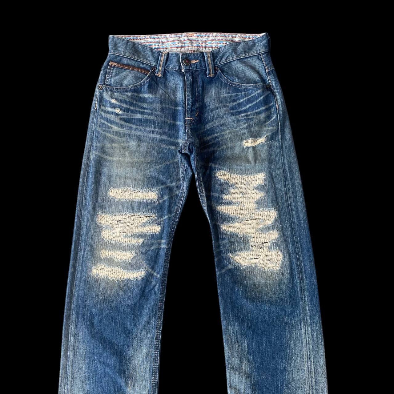 Edwin DISTRESSED CLAWMARKS EDWIN EXCLUSIVE VINTAGE DENIM Size US 33 - 4 Thumbnail